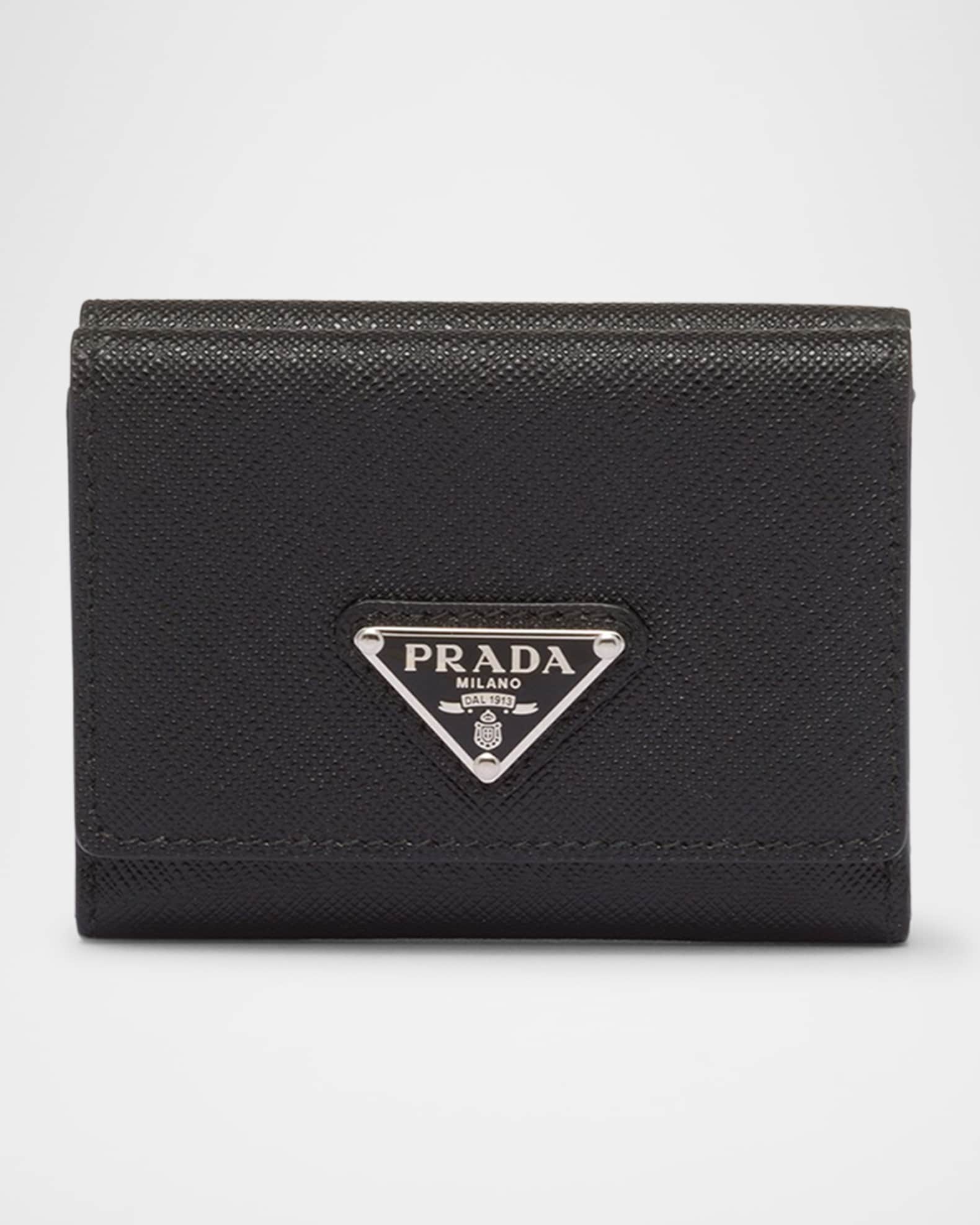 Prada Men's Small Saffiano Leather Trifold Wallet | Neiman