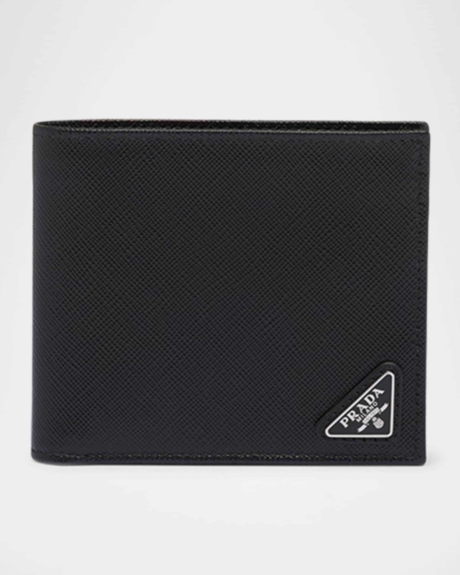 現行 PRADA マネークリップ Saffiano leather wallet Prada Mp Saffiano Leather Wallet | Neiman Marcus