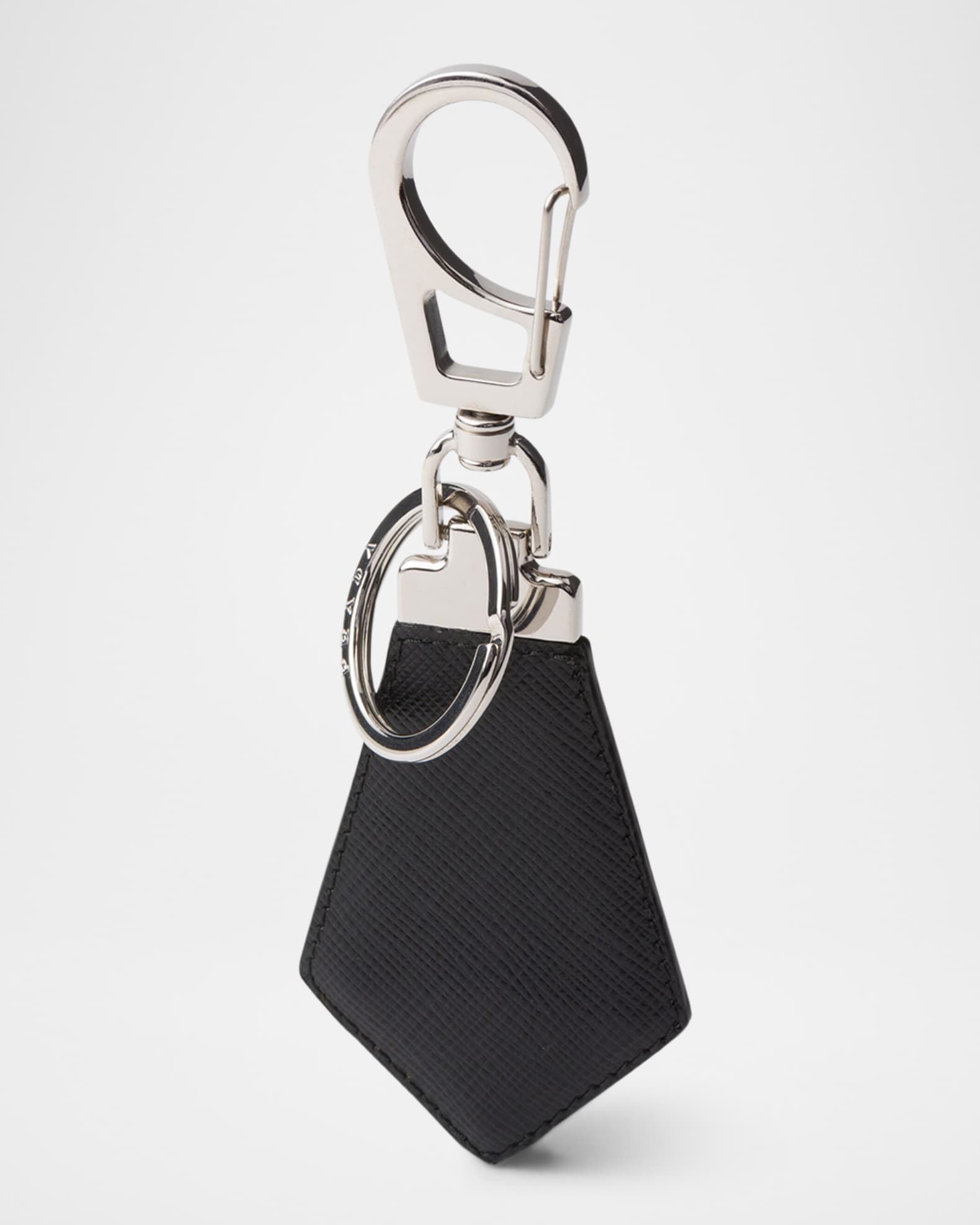 Prada Men's Saffiano Leather Keychain | Neiman Marcus