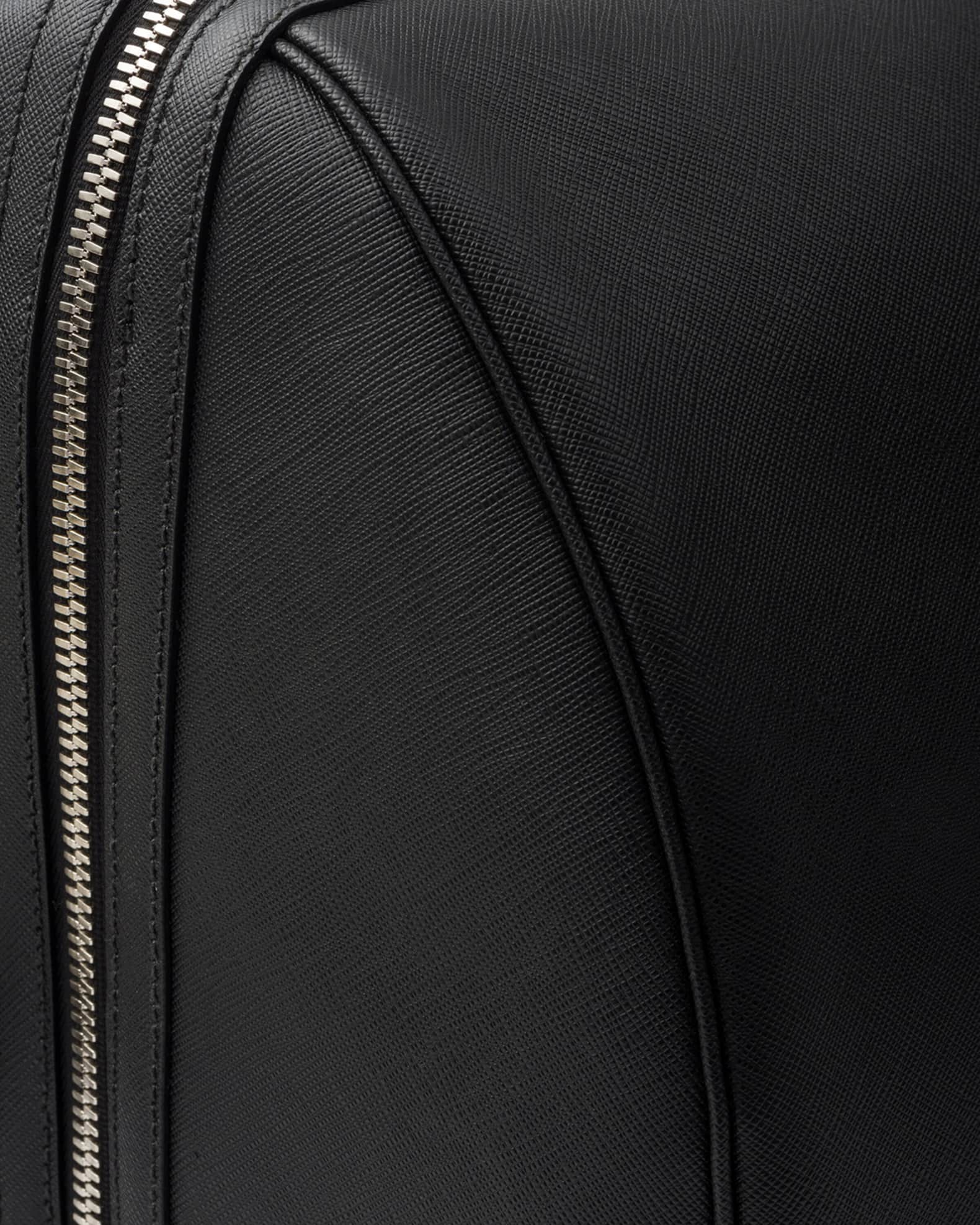 Saffiano Leather Travel Duffel Bag