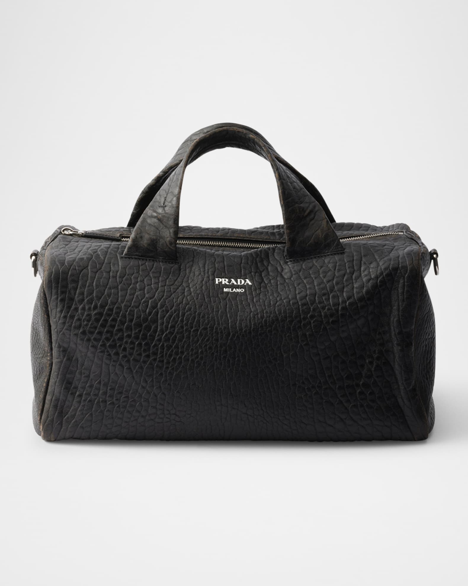 Prada Nappa Leather Duffle Bag | Neiman Marcus
