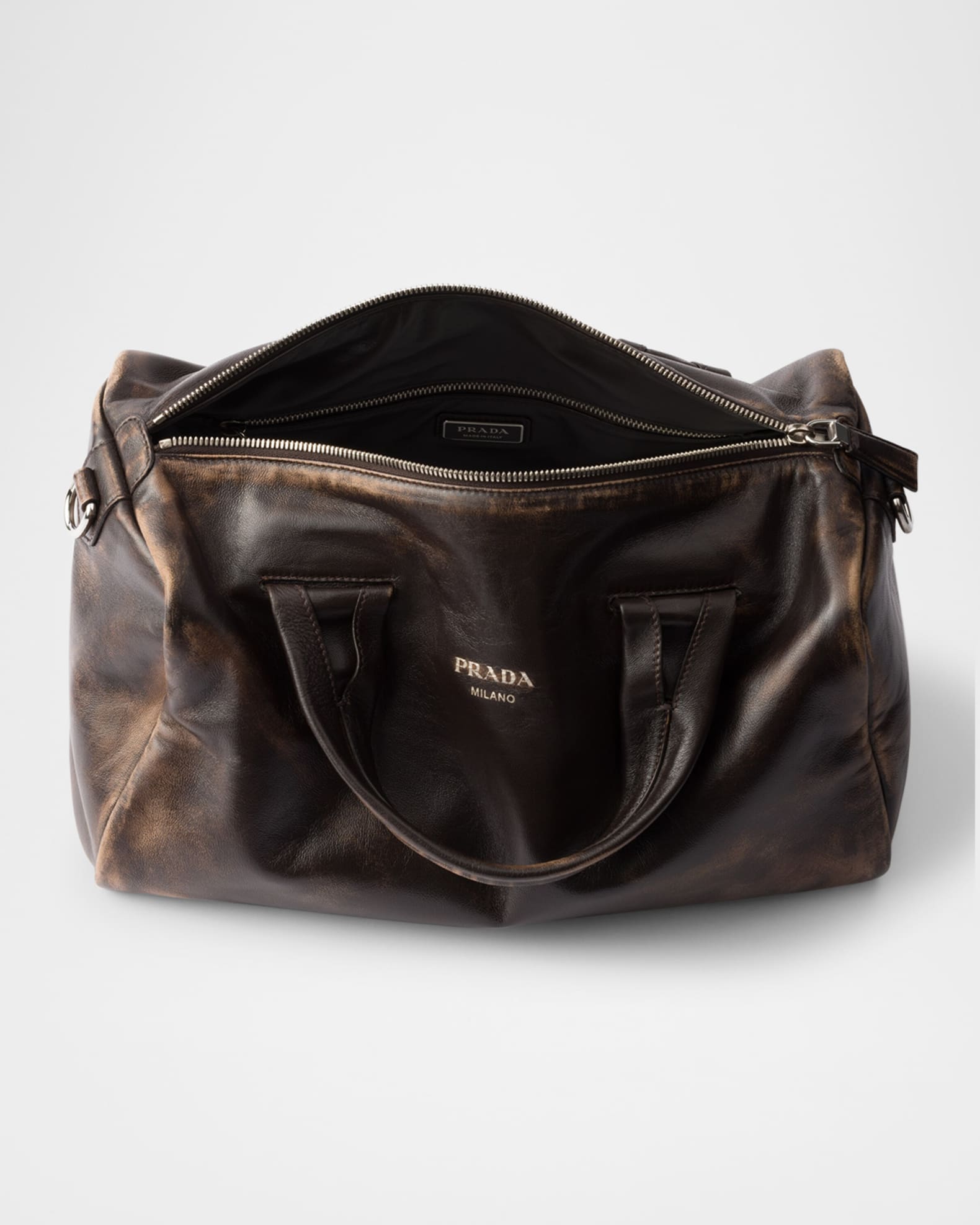 PRADA＊Small nappa leather duffle bag ダッフルバッグ＊送料込 Prada Small Nappa Leather Duffle Bag | Neiman Marcus