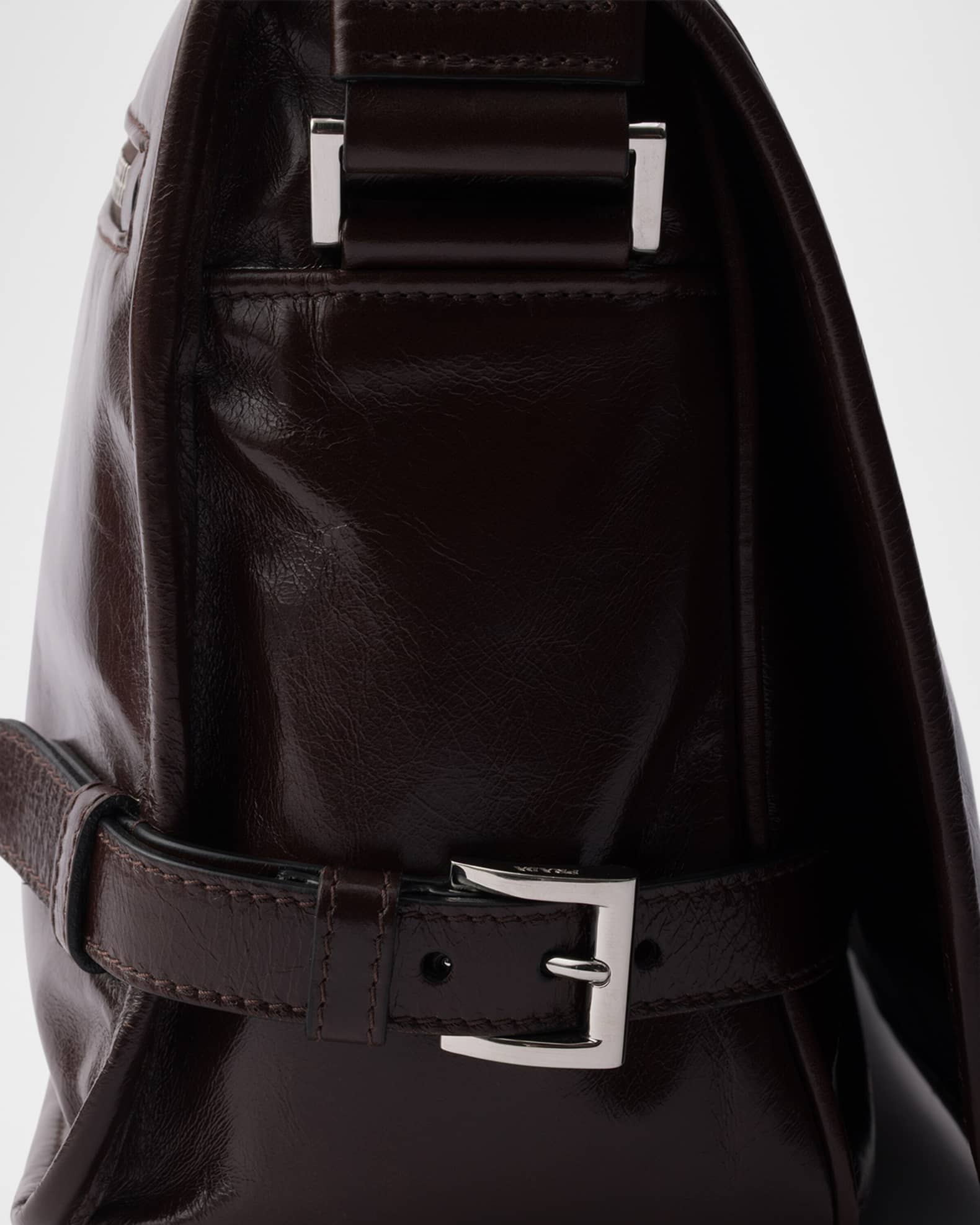 Men's Leather Flap Shoulder Bag 1