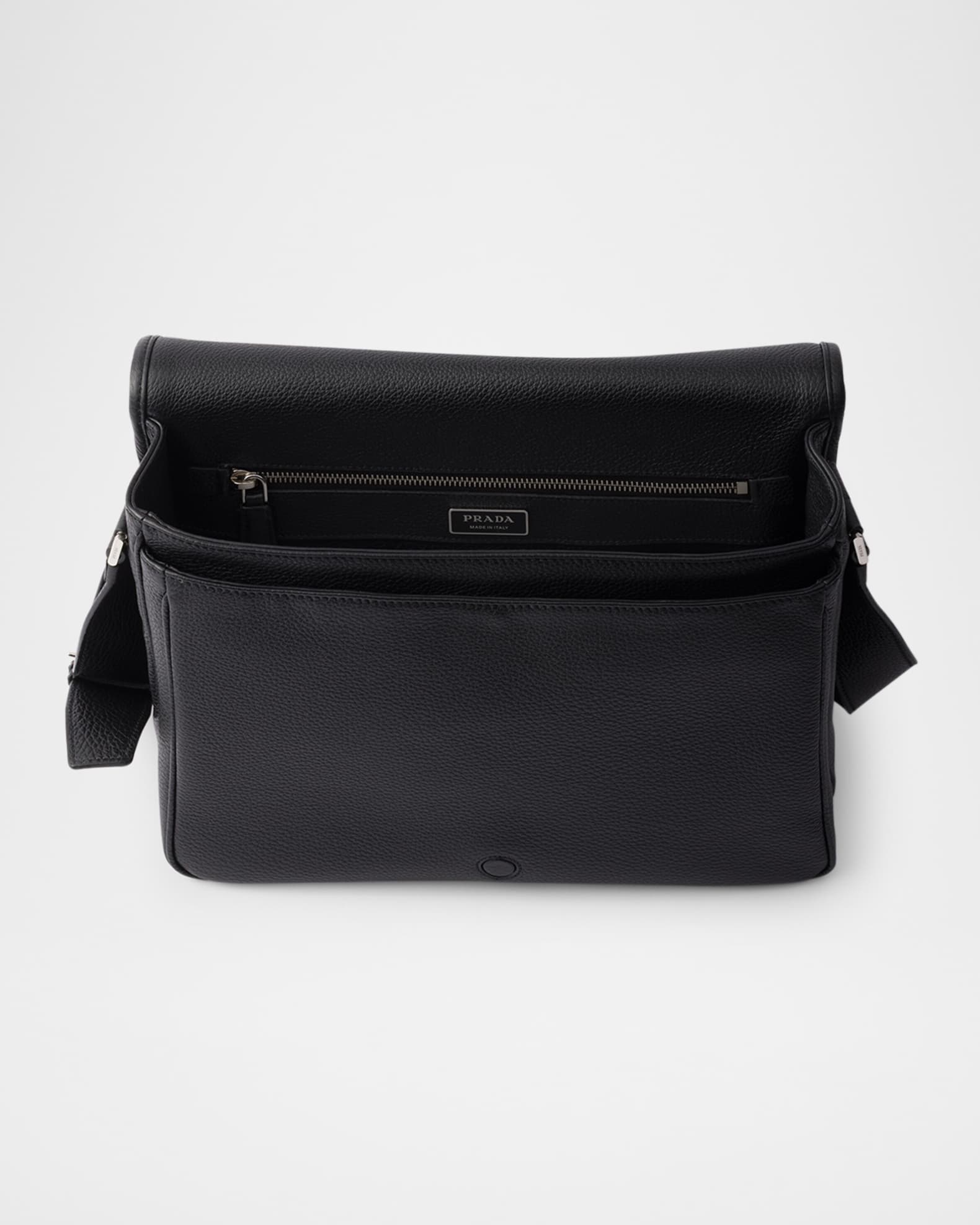 Prada Men's Leather Shoulder Bag | Neiman Marcus