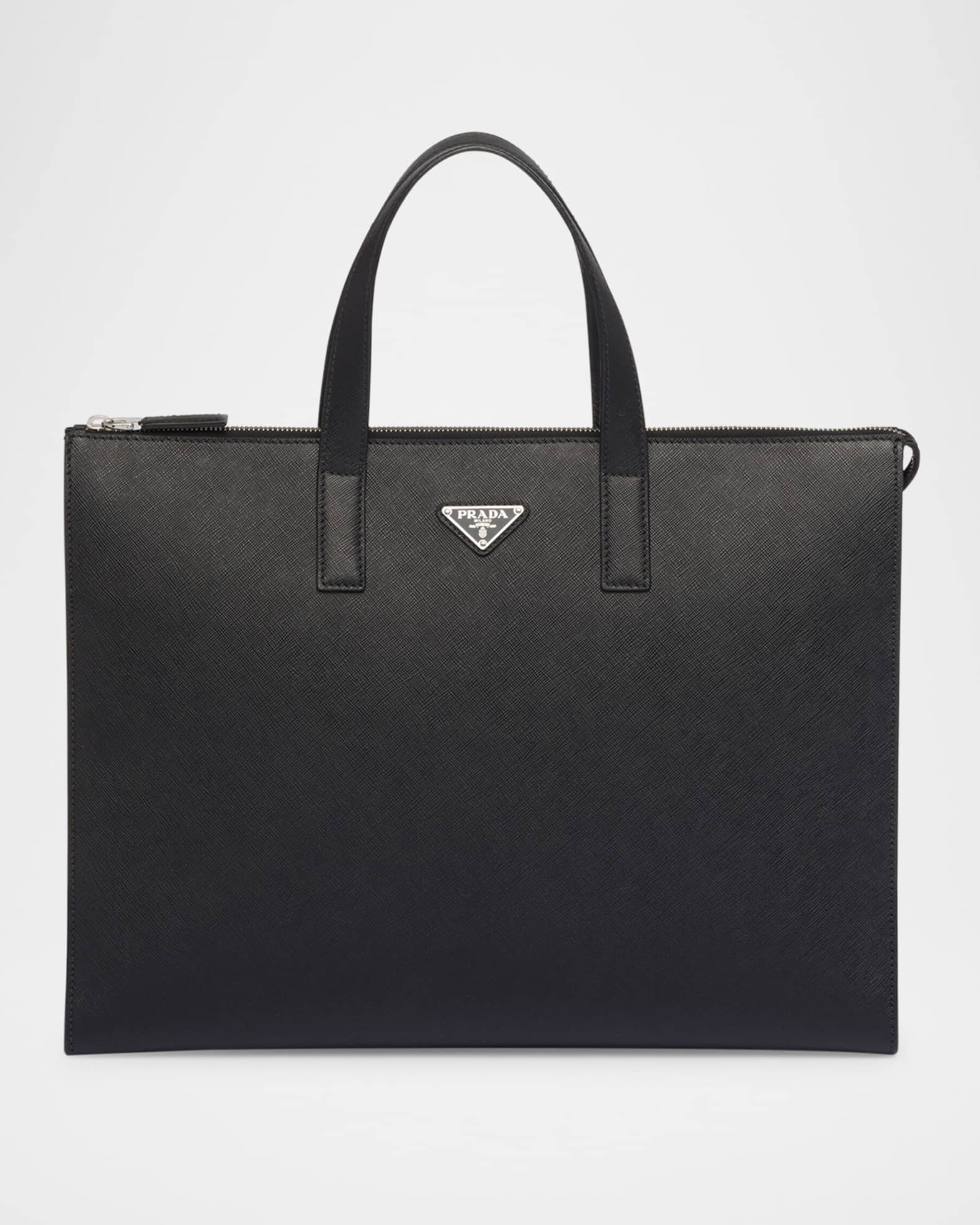 【PRADA】SAFFIANO TOTE BAG Prada Men's Saffiano Leather Tote Bag | Neiman Marcus