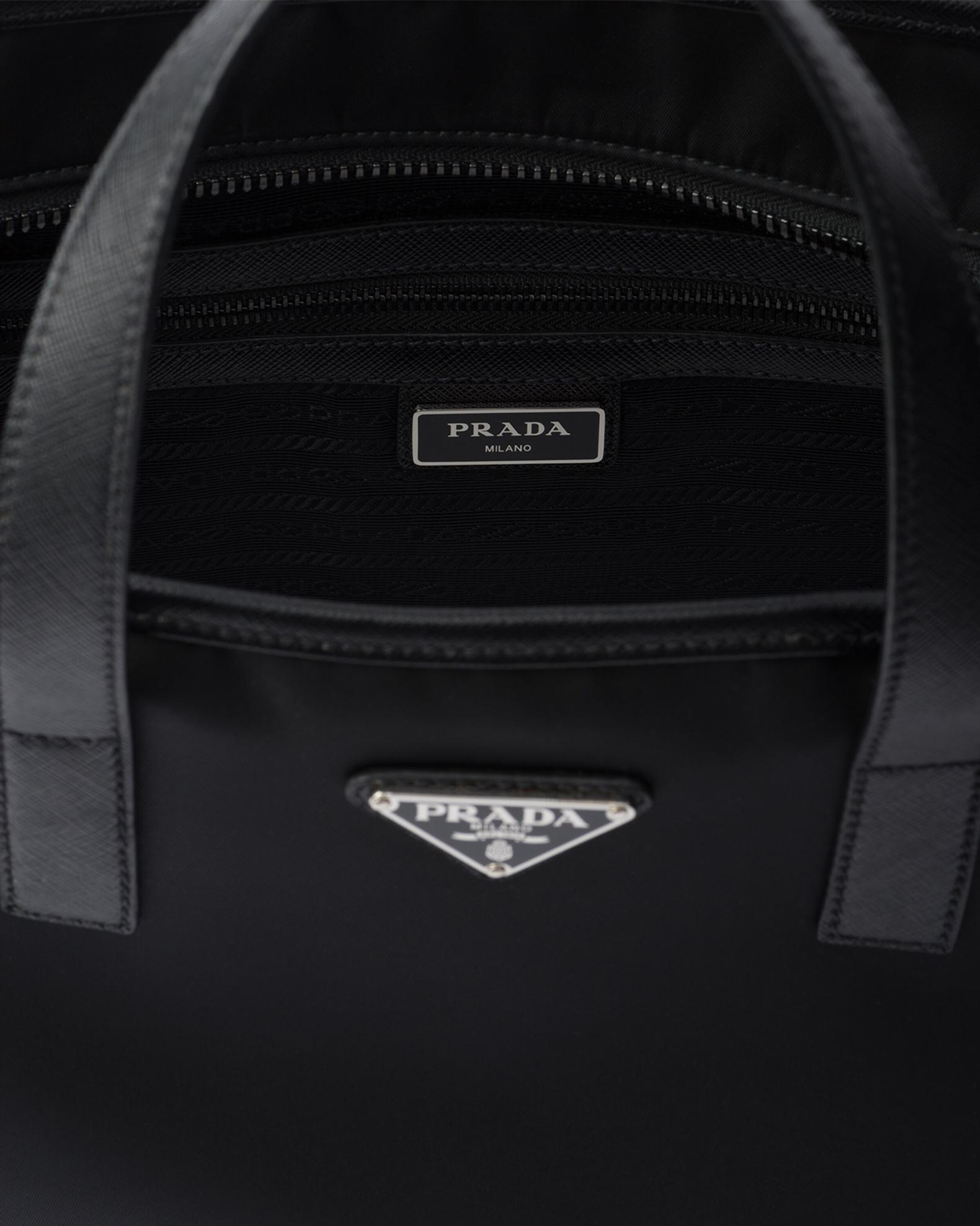 Prada Men's Re-Nylon and Saffiano Leather Tote Bag | Neiman Marcus