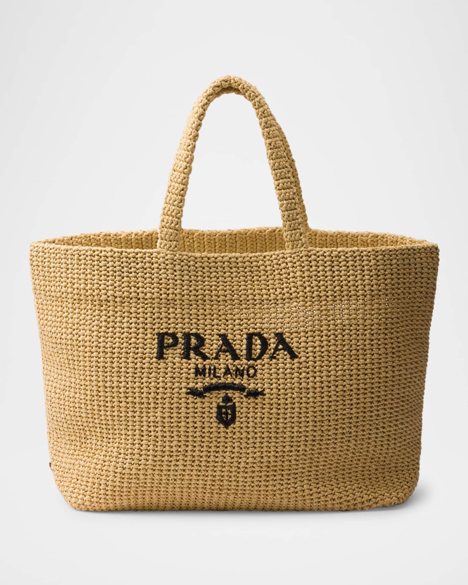 Men's Crochet Logo-Embroidered Tote Bag 0