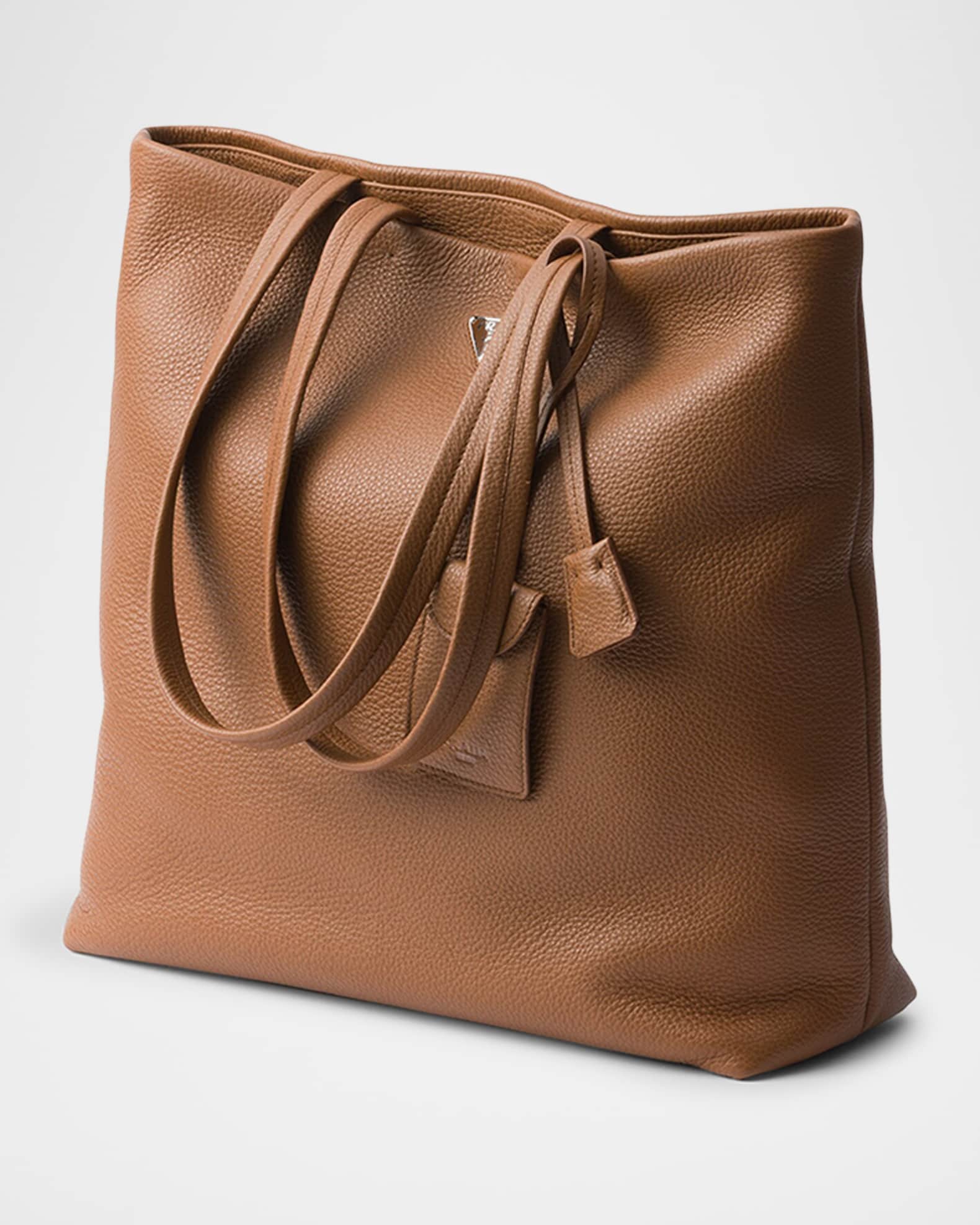 Men's Textured Leather Tote Bag 1