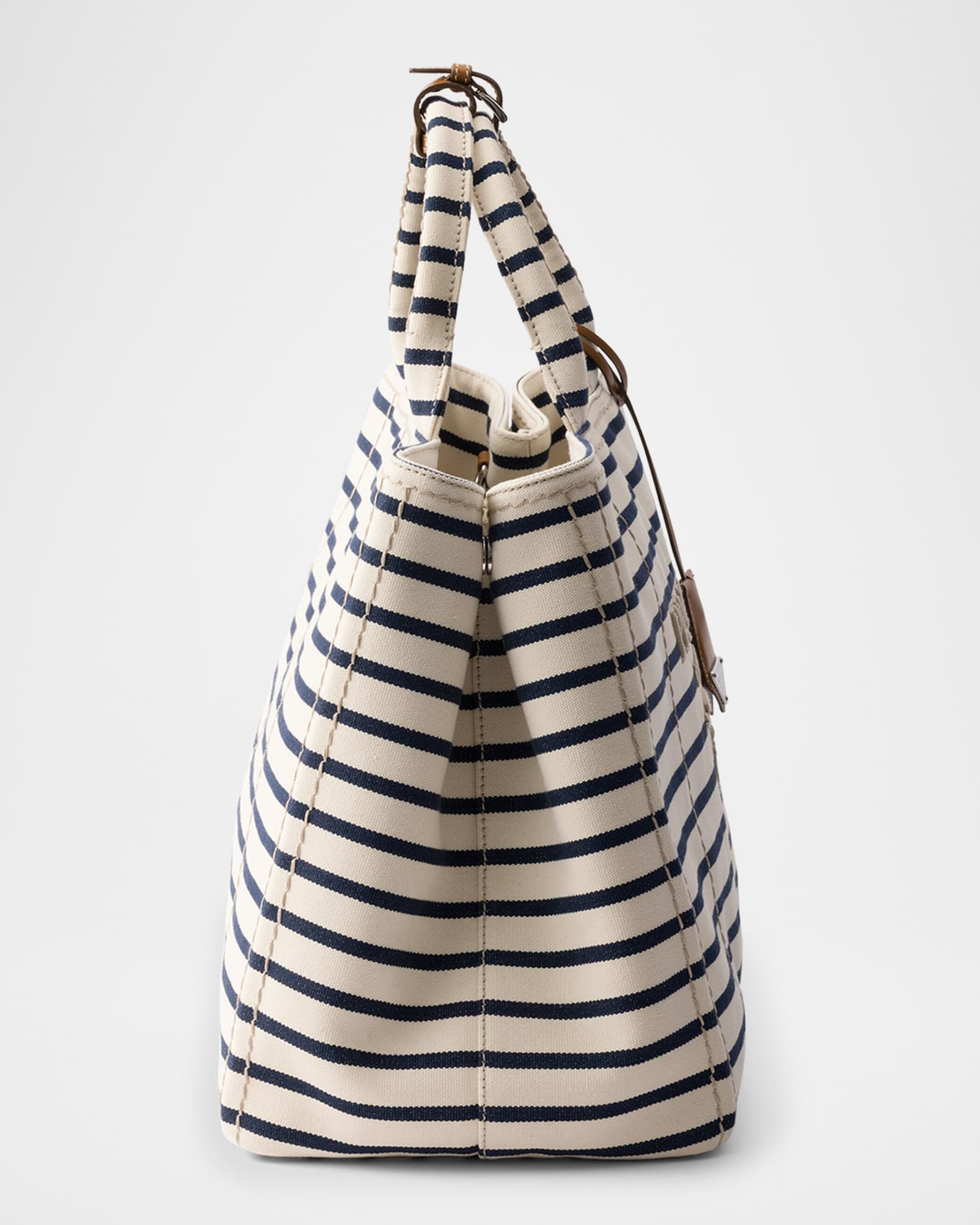 Men's Striped Canvas Tote Bag 1