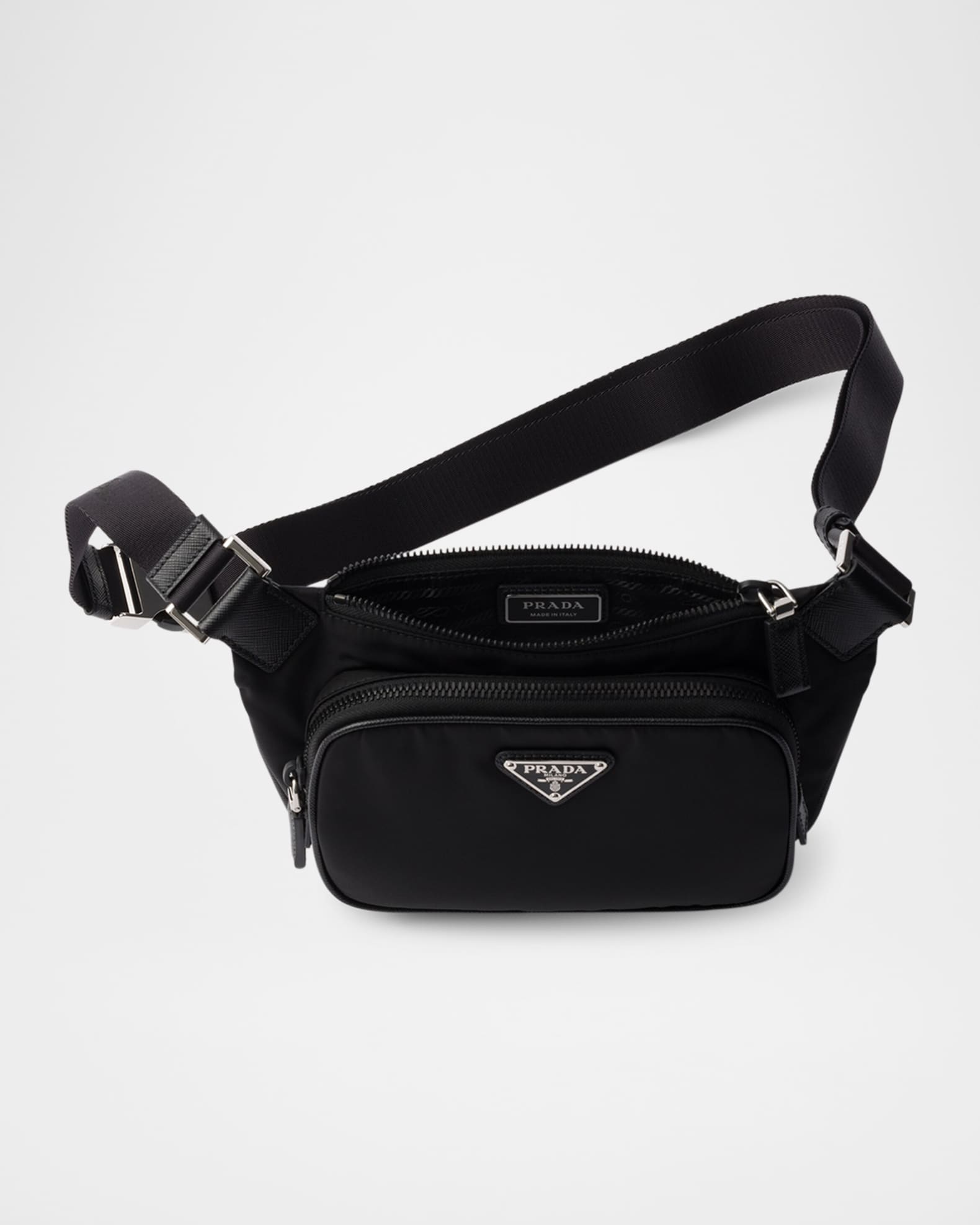 Prada Men's Re-Nylon and Saffiano Leather Shoulder Bag