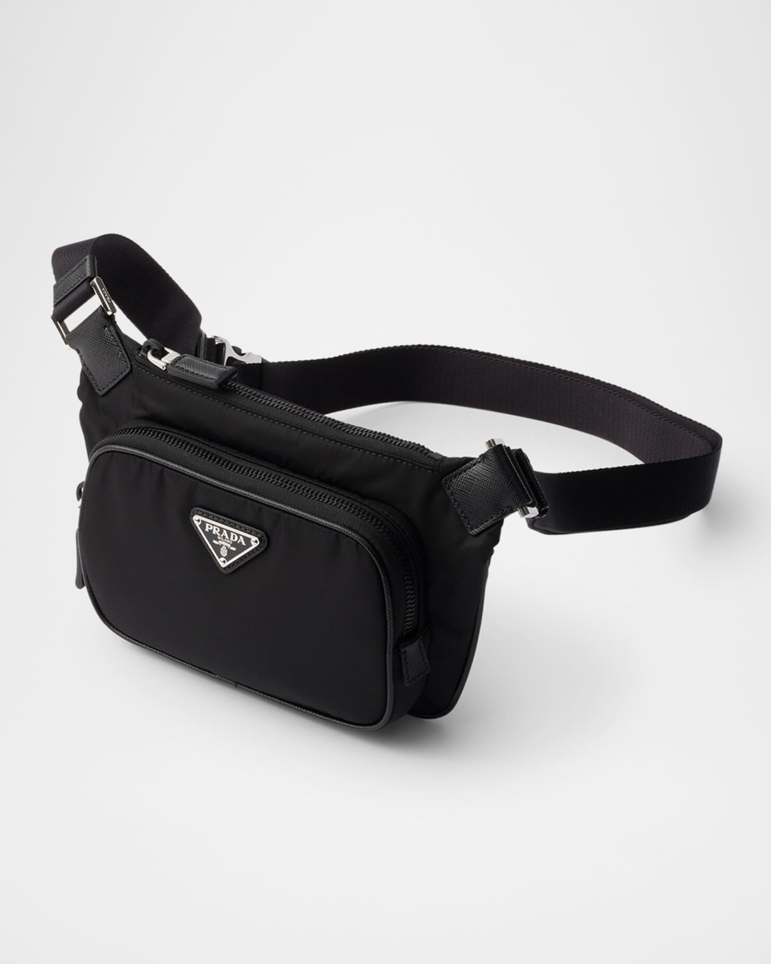 Prada Men's Re-Nylon and Saffiano Leather Shoulder Bag