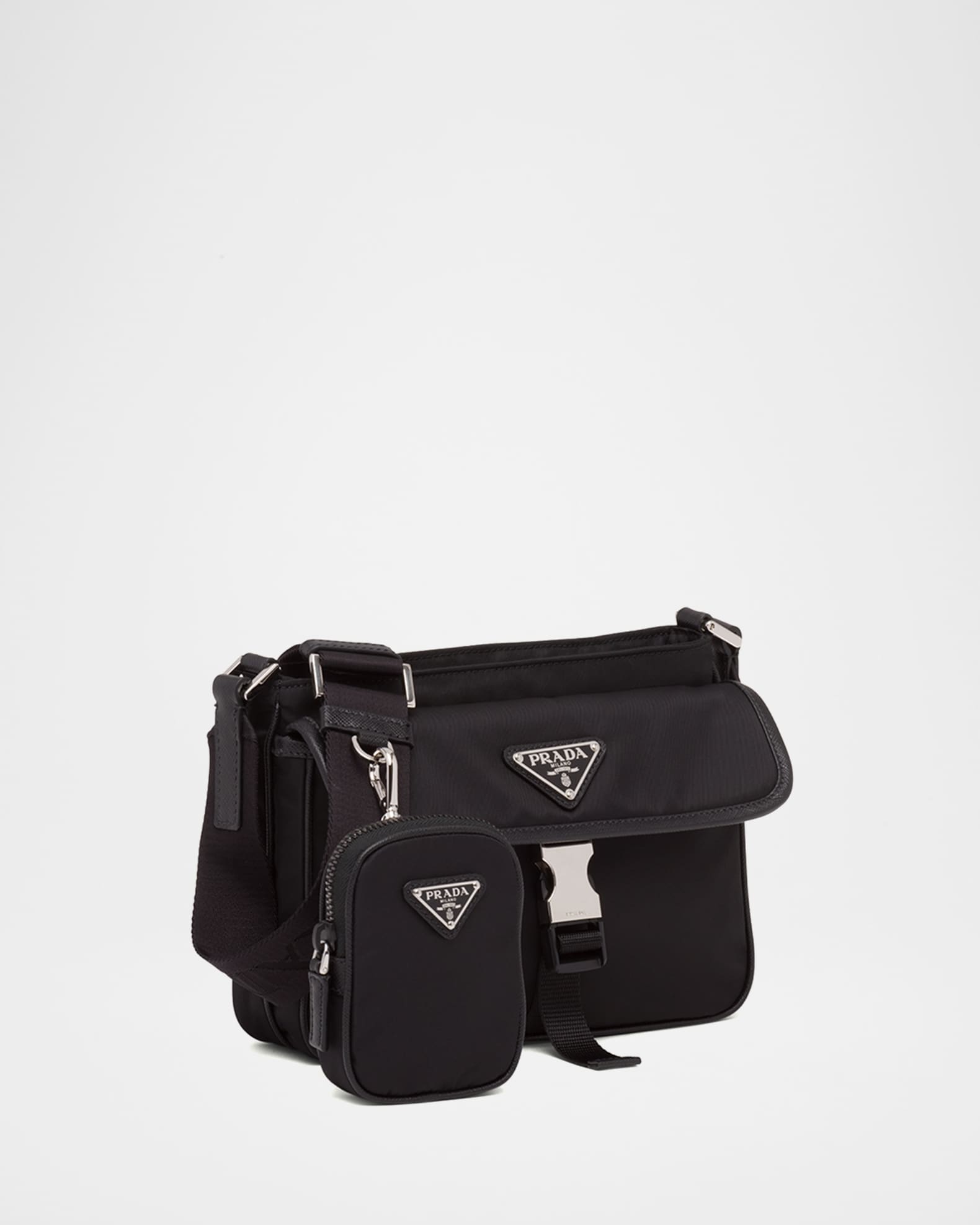 Prada Men's Re-Nylon Crossbody Bag | Neiman Marcus