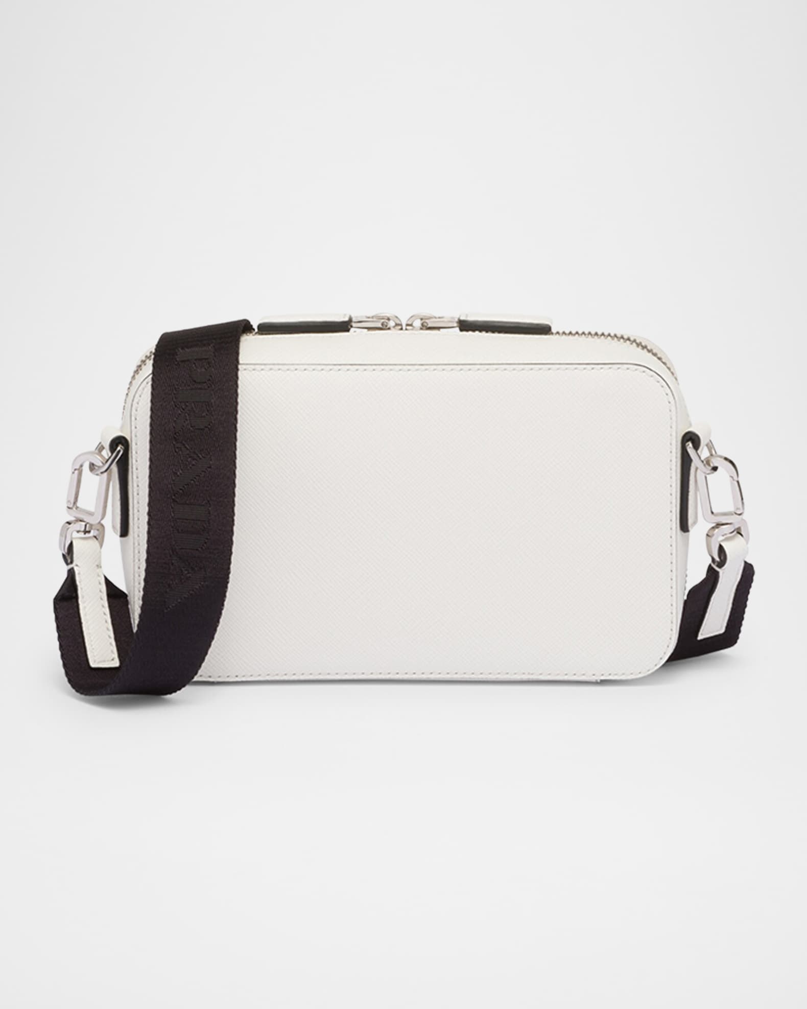 PRADA ビジネスバッグ レザー ホワイト PRADA プラダ ビジネスバッグ メンズ ホワイト レザー ロゴ