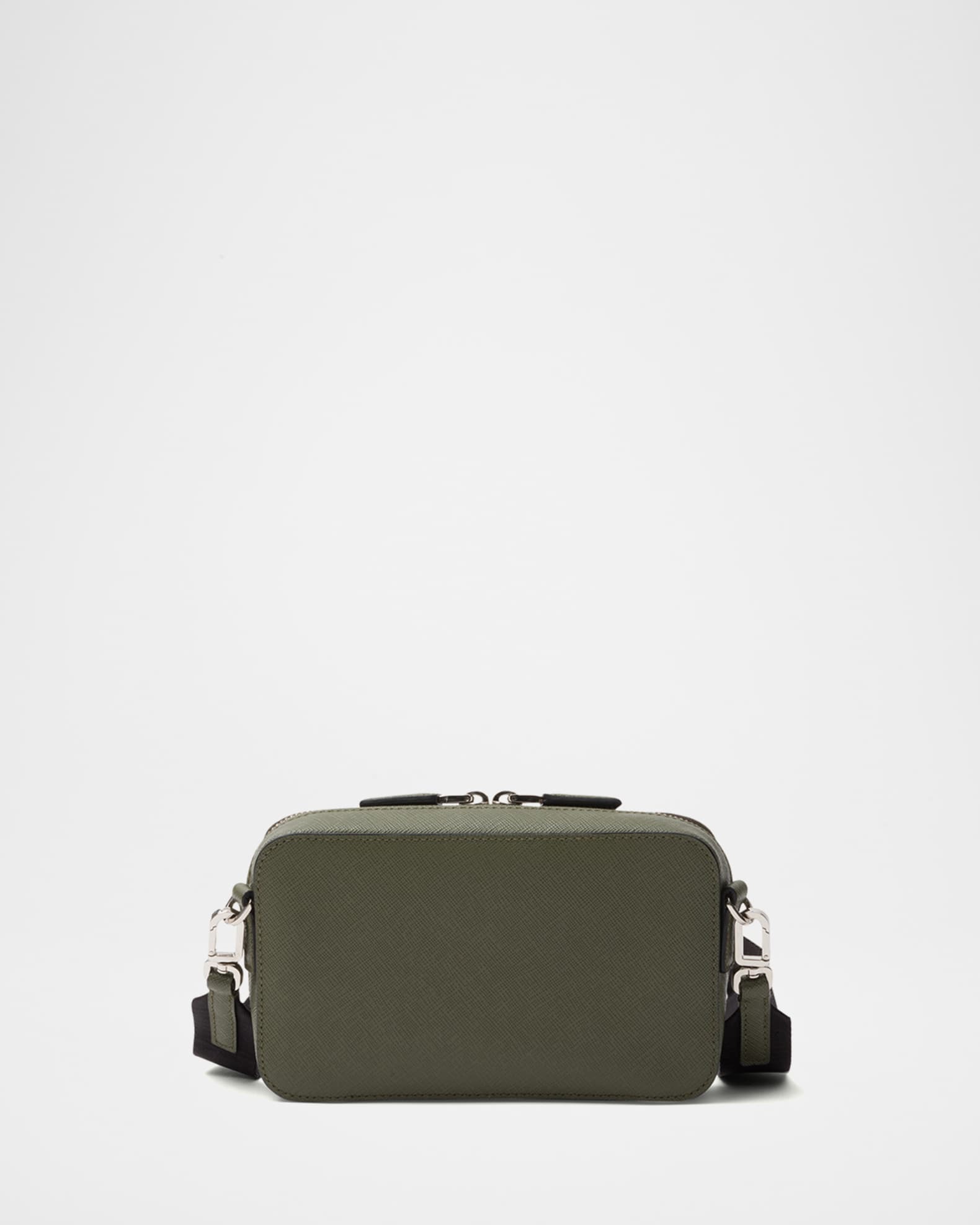 Prada Men's Saffiano Leather Crossbody Bag | Neiman Marcus