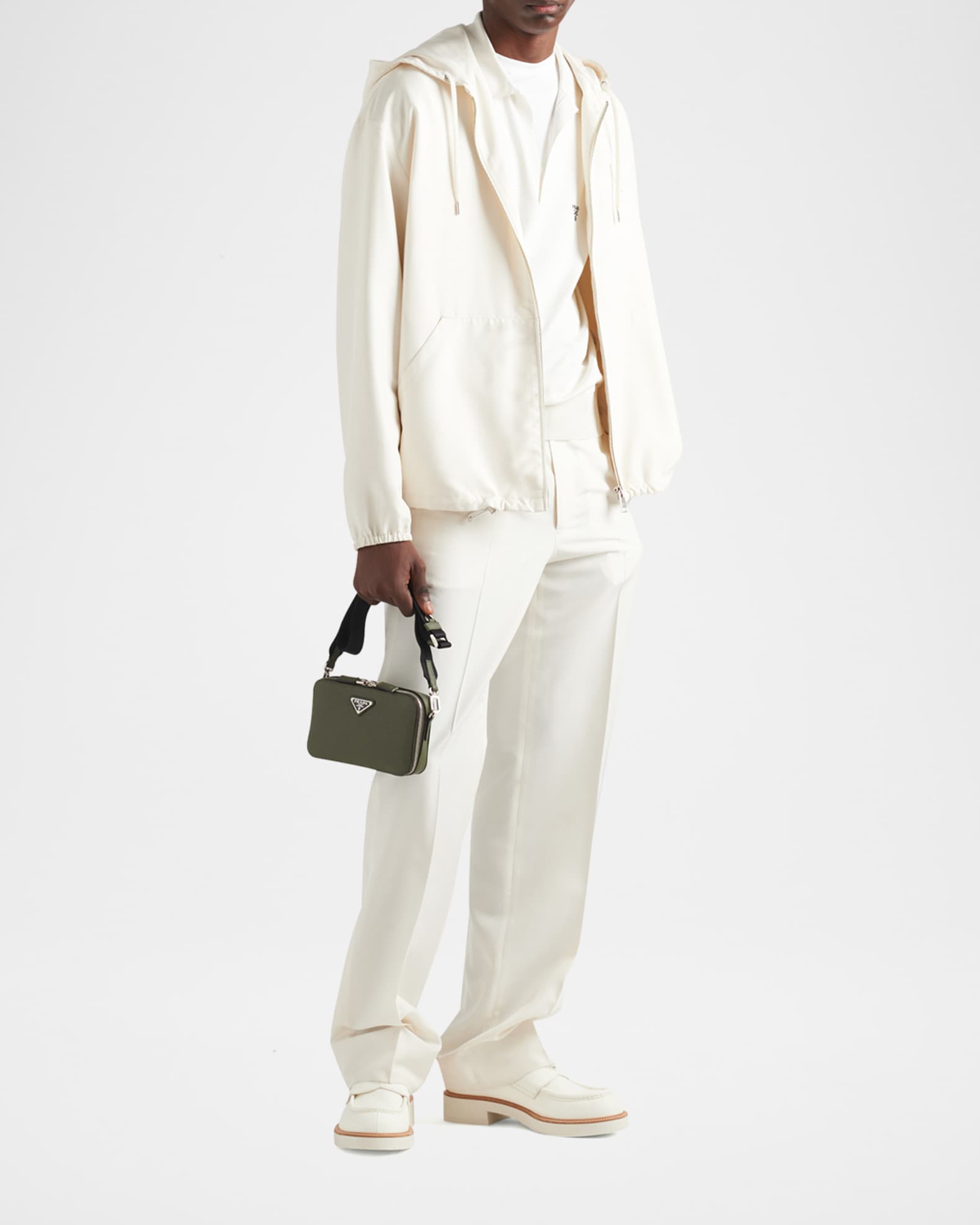 Men's Saffiano Leather Crossbody Bag | Neiman Marcus