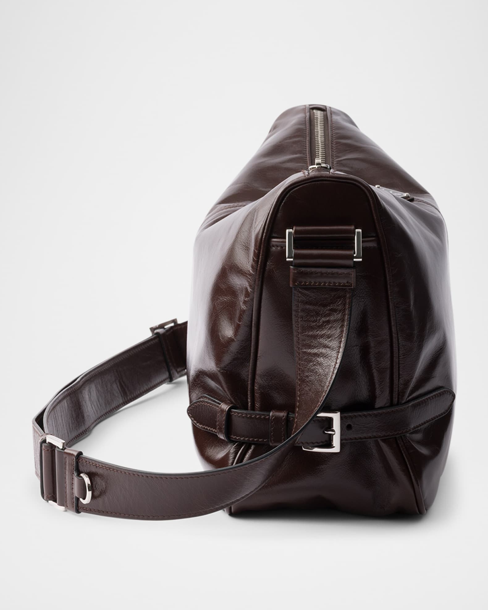 Prada Men's Leather Shoulder Bag | Neiman Marcus
