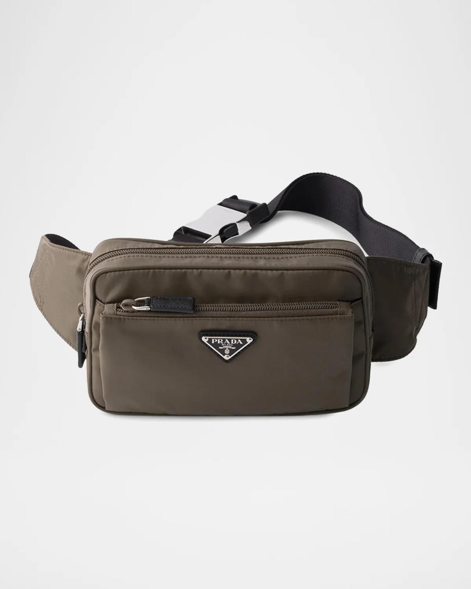 Prada Men's Re-Nylon and Saffiano Leather Belt Bag | Neiman Marcus