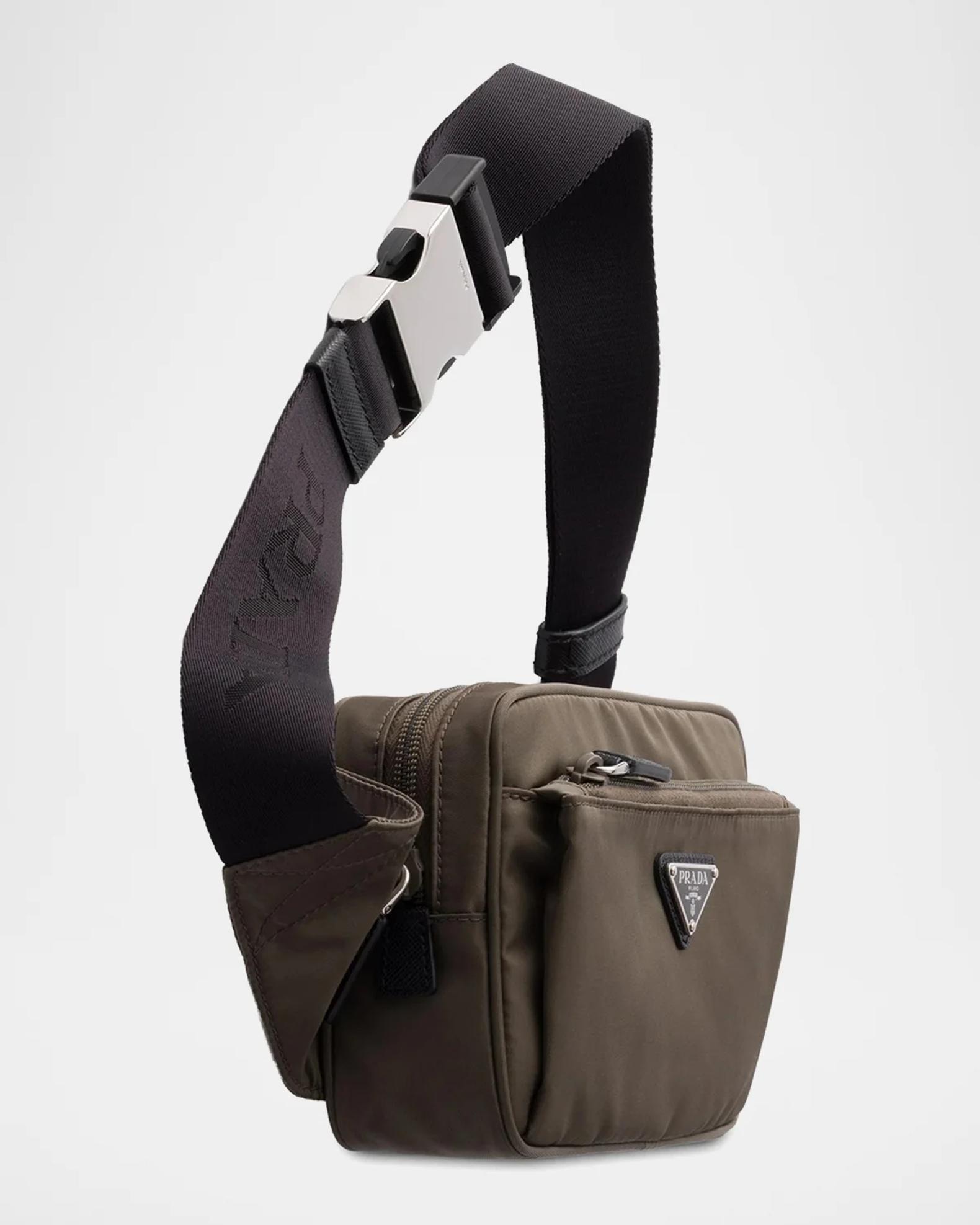 Prada Men's Re-Nylon and Saffiano Leather Belt Bag | Neiman Marcus