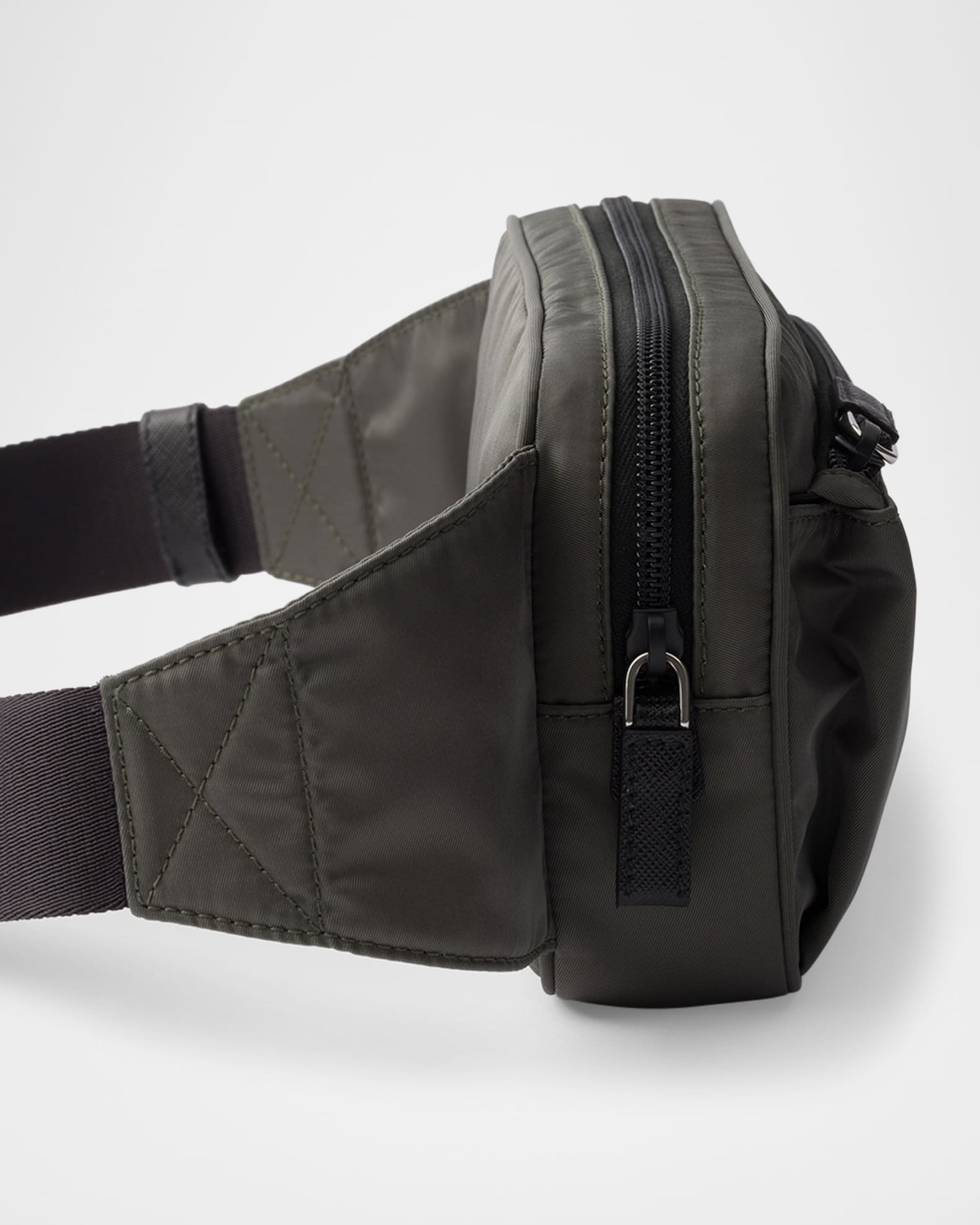 Prada Men's Re-Nylon and Saffiano Leather Belt Bag | Neiman