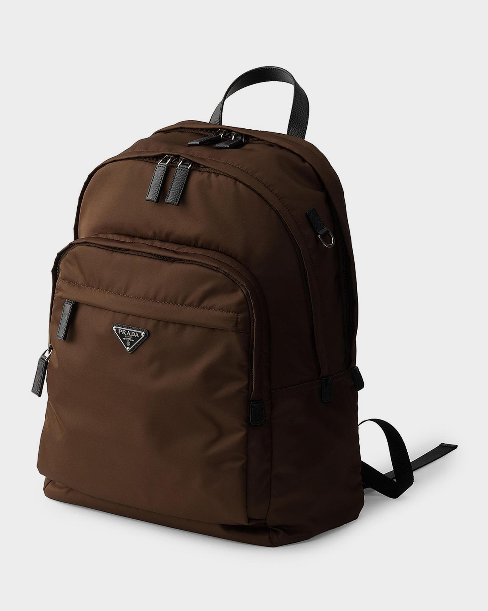 Prada Enamel Triangle-Logo Backpack - NWT Prada Enameled Metal Triangle Backpack – City Girl Consignment main image 2
