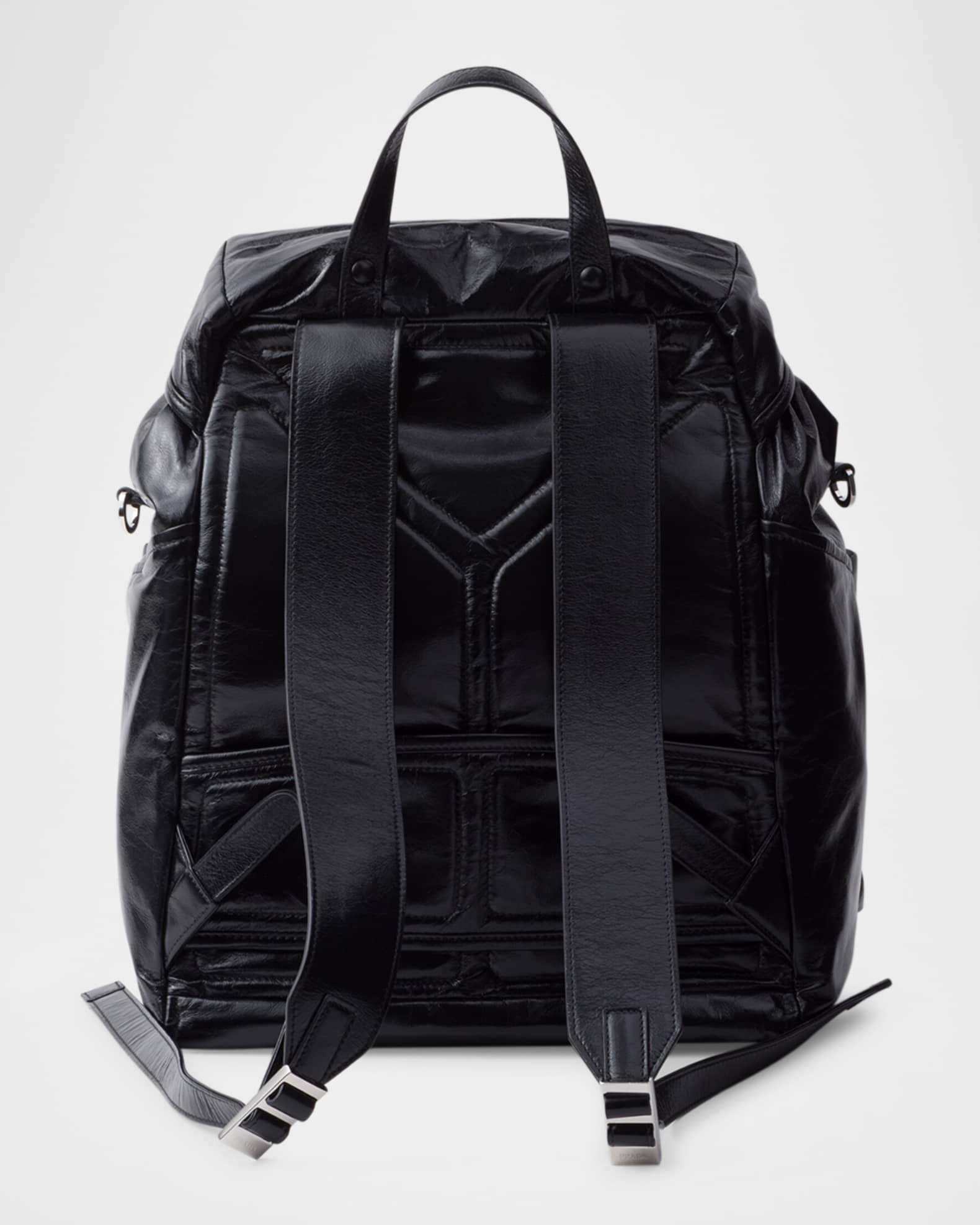 Prada Men's Leather Backpack | Neiman Marcus