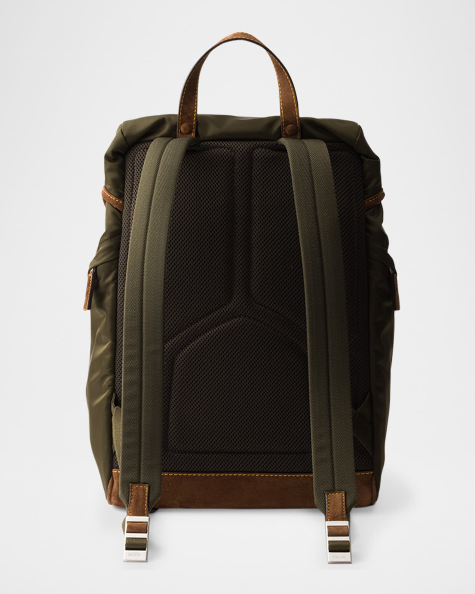 Men's Re-Nylon and Suede Backpack 1