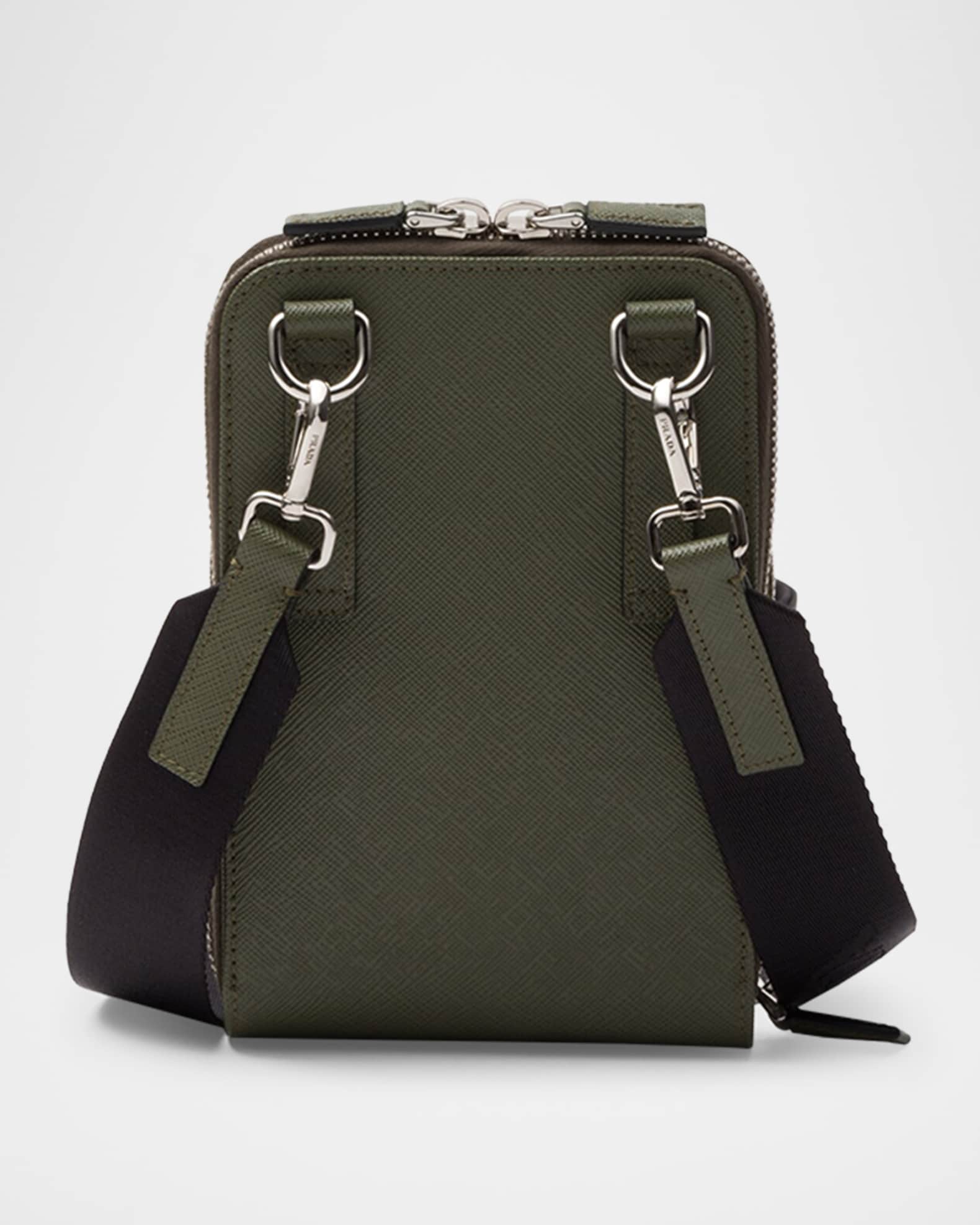 PRADA✳︎SAFFIANO L Amazon.com: Prada Triangle Logo Black Saffiano Lux Leather