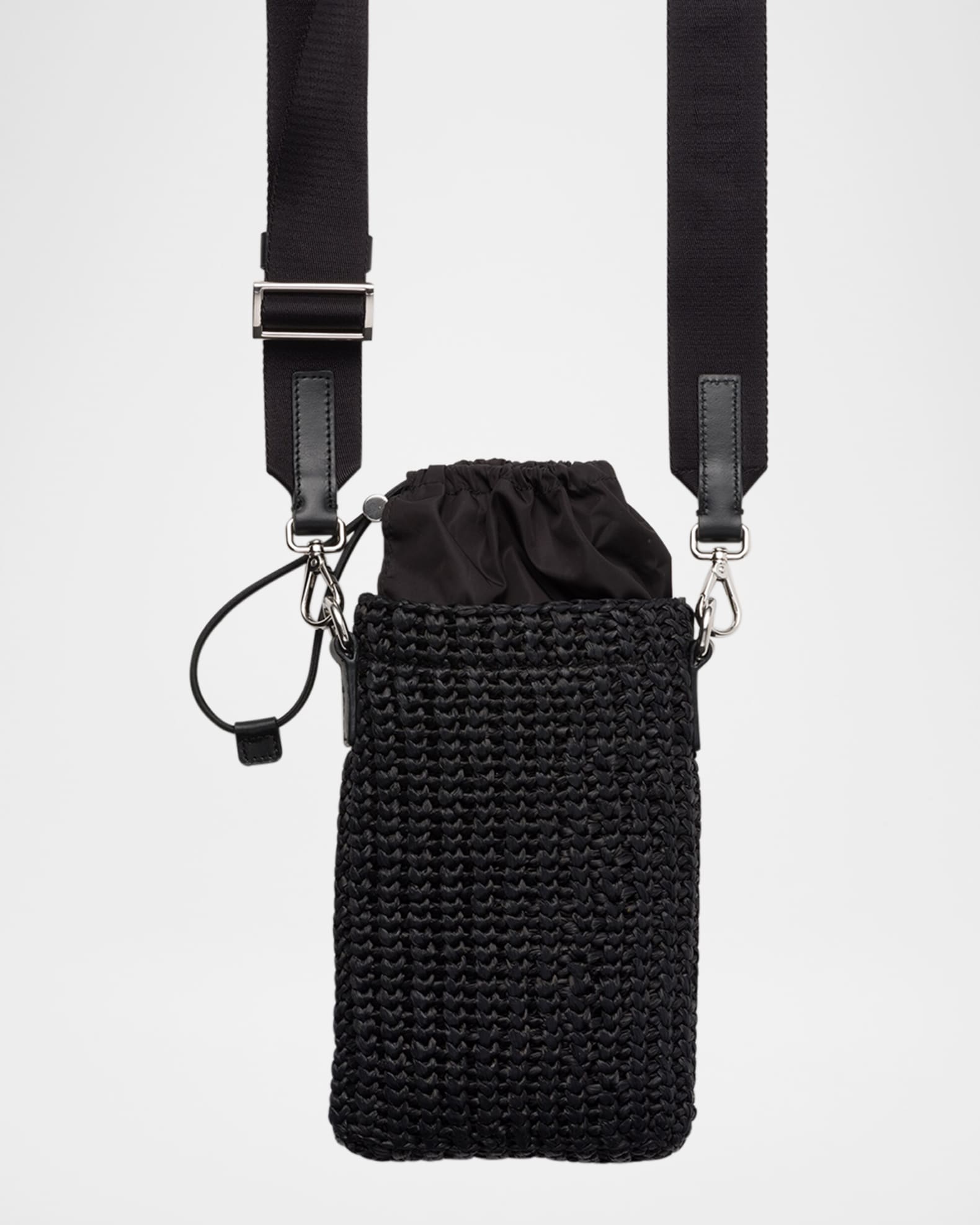 PRADAスマホポーチ Prada Men's Crochet Smartphone Case | Neiman Marcus