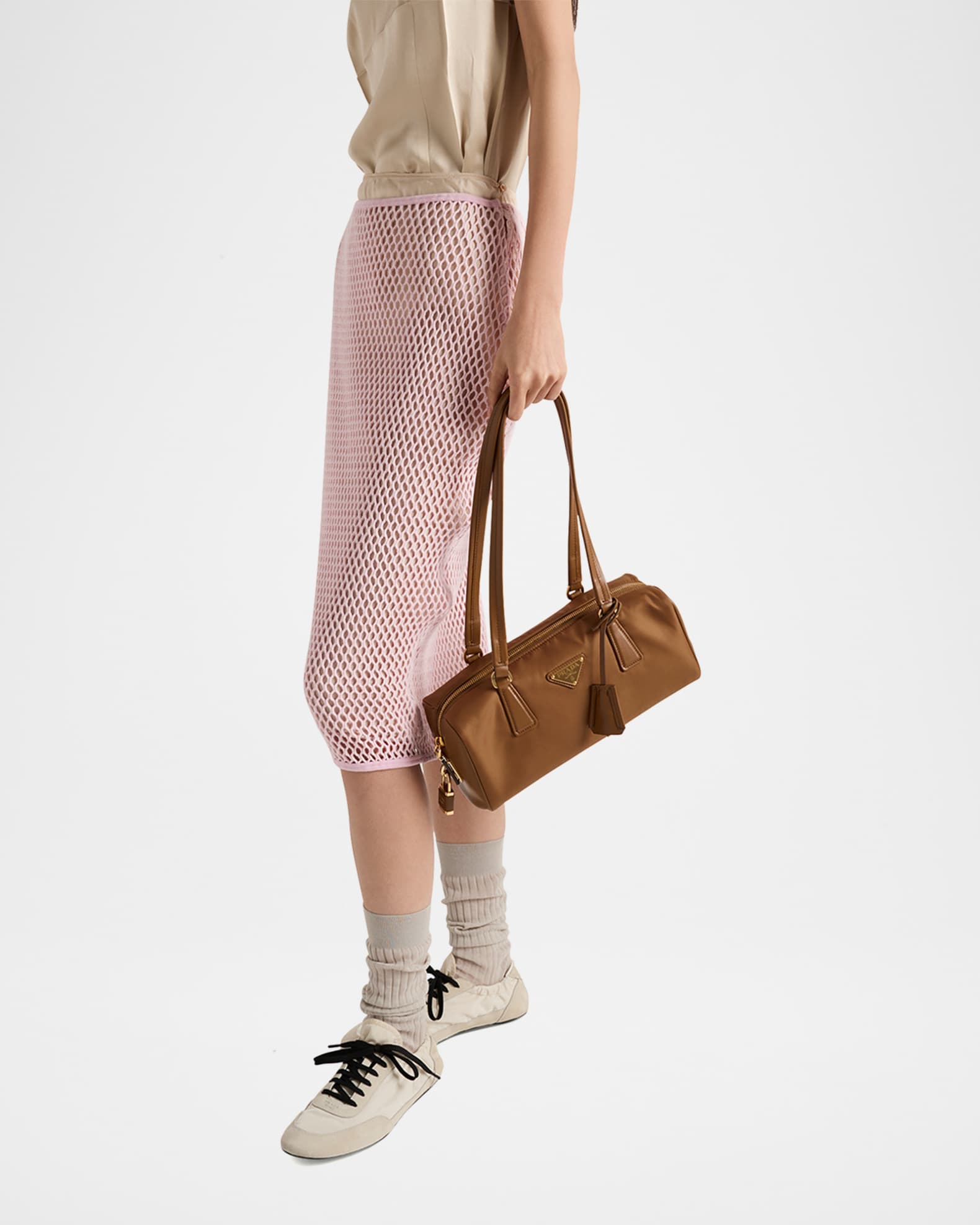 スカート PRADA OPEN-KNIT MIDI SKIRT Prada Open Weave Midi Skirt | Neiman Marcus