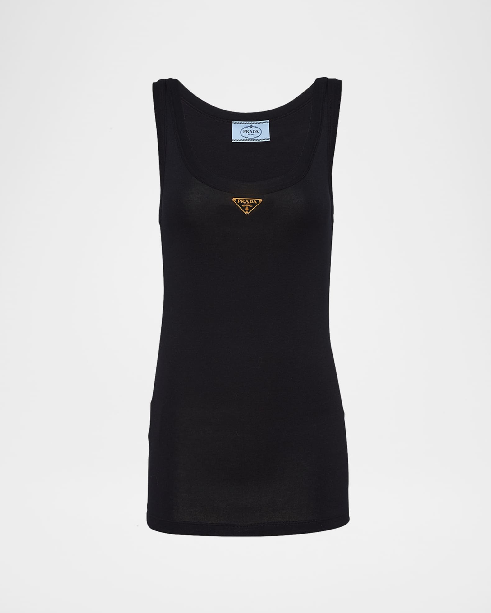 m*n様 PRADA ブラック タンクトップ L Prada Runway Logo Tank Top | Neiman Marcus