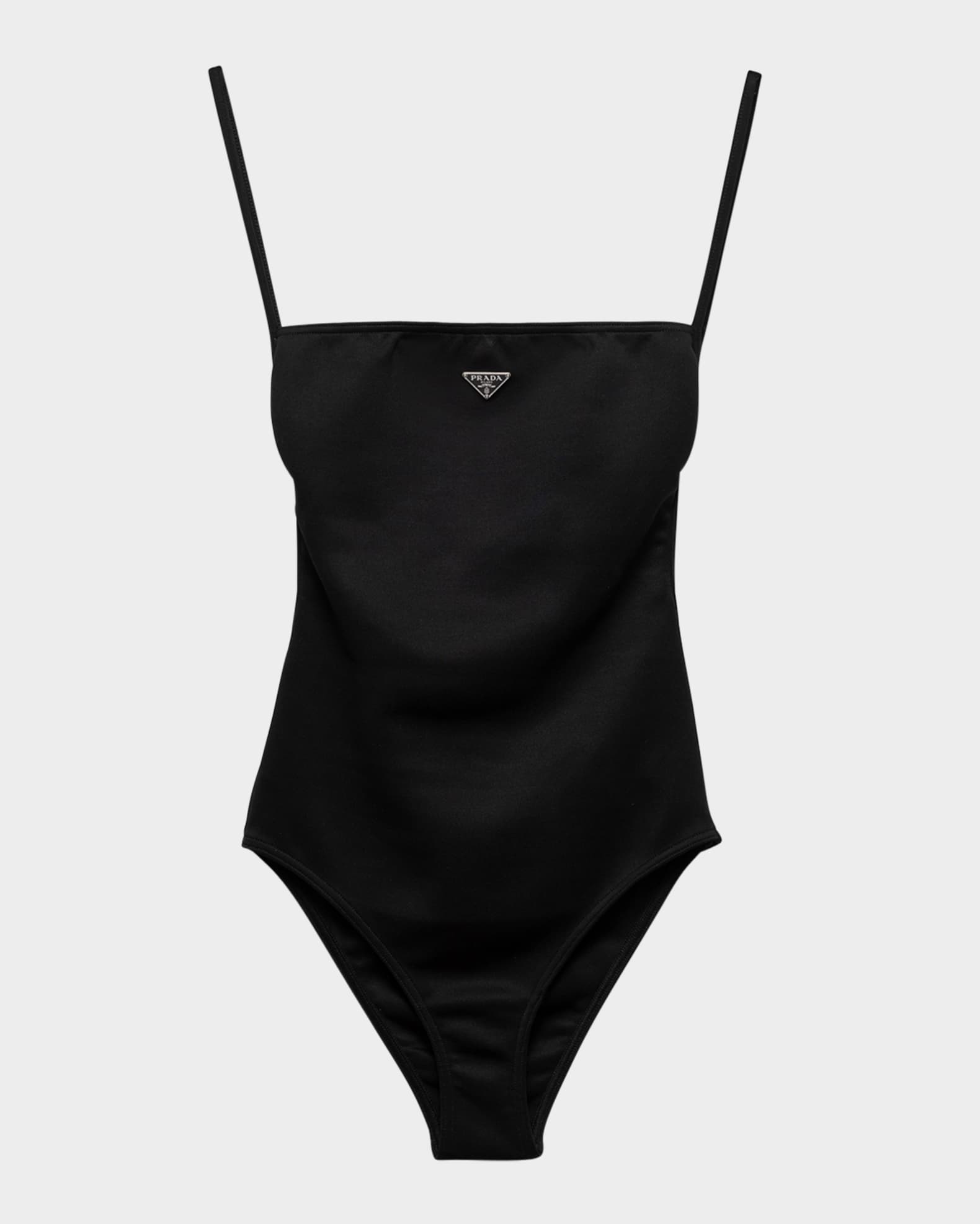 ワンピース水着 Prada Black Stretch Nylon Swimsuit Prada Strappy Backless One-Piece Swimsuit | Neiman Marcus