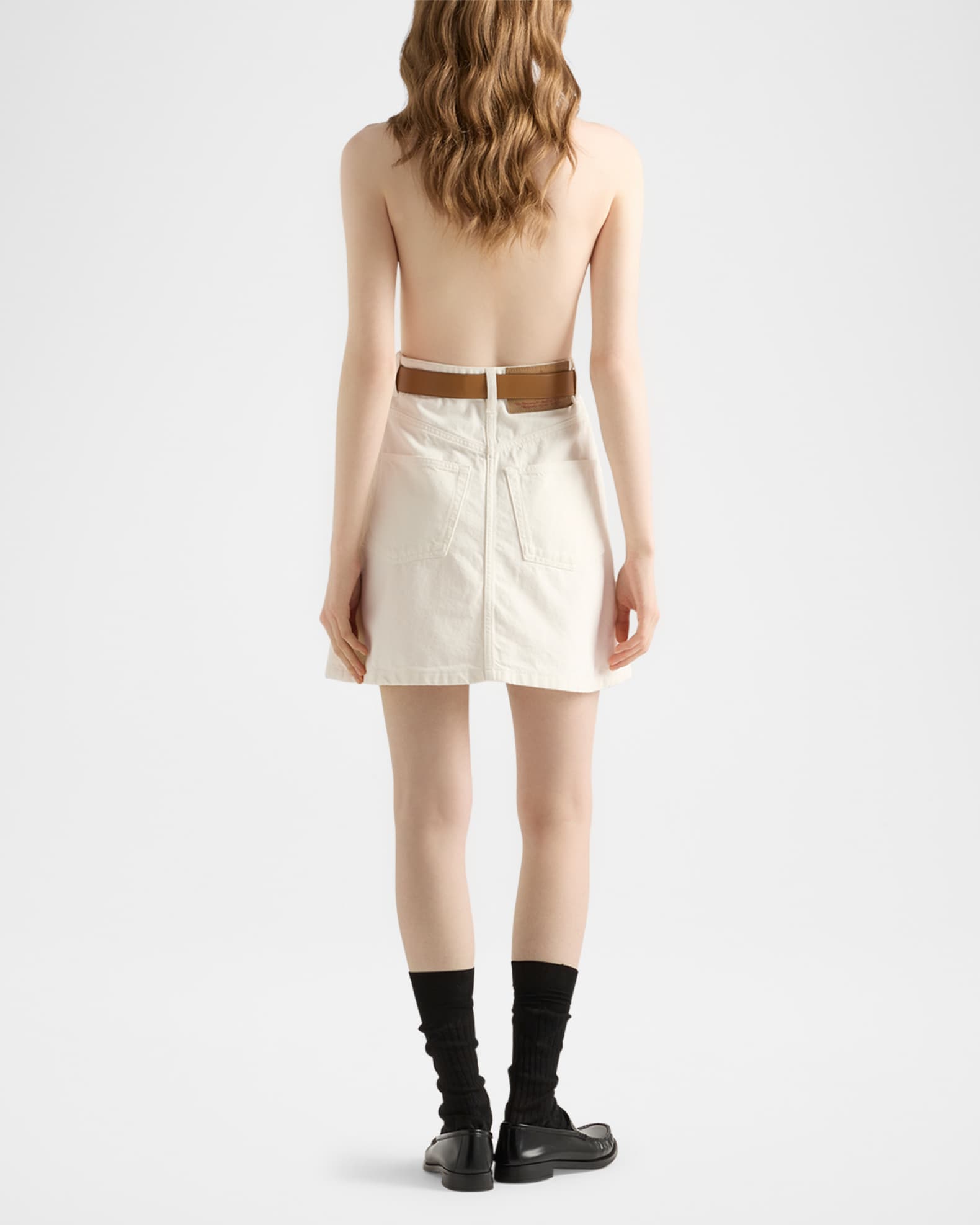 manuela embroidered midi dress CROSSED LAYER SHIRT DRESS IN IVORY | CULT MIA main image 1