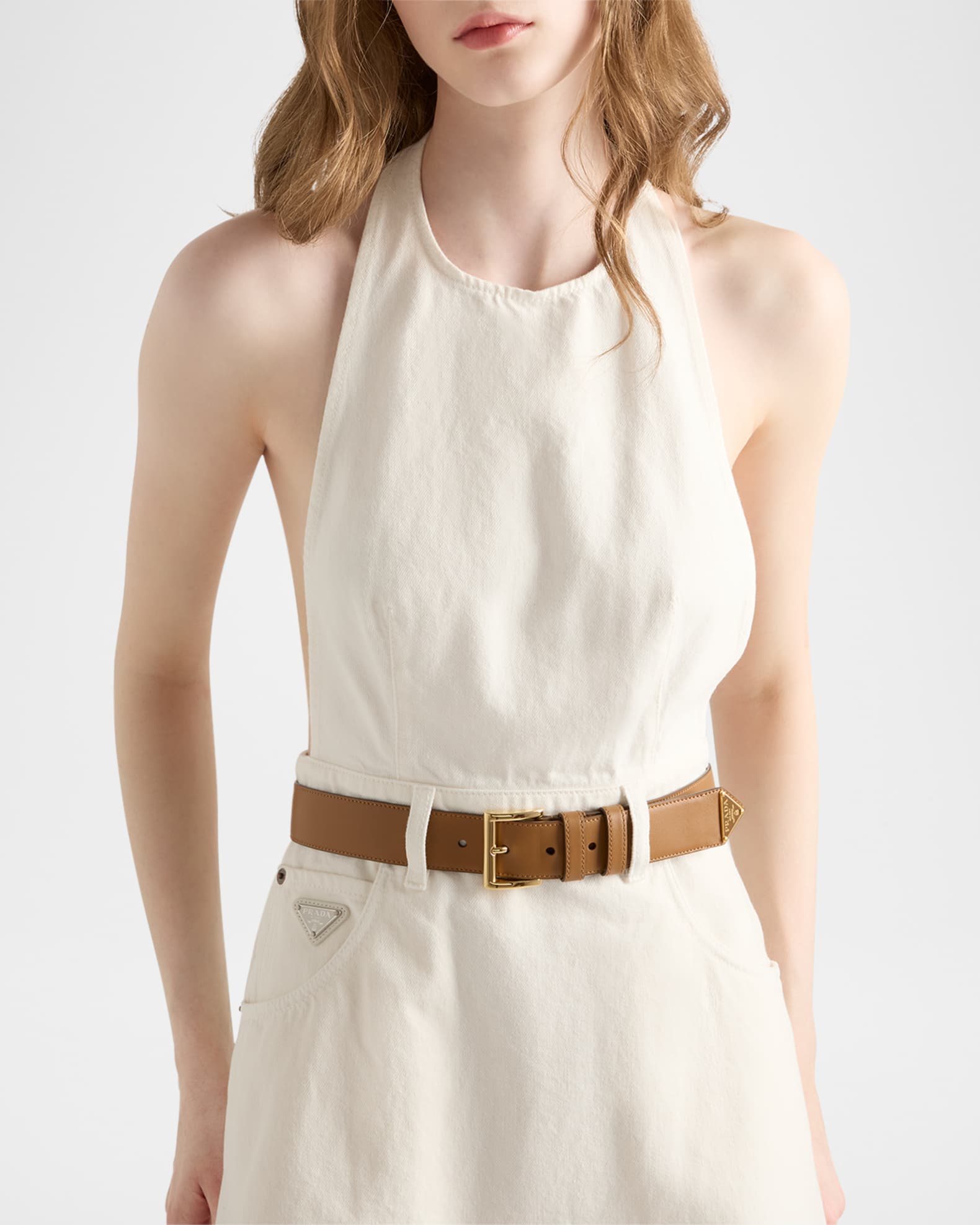 Prada Denim Mini Dress | Neiman Marcus