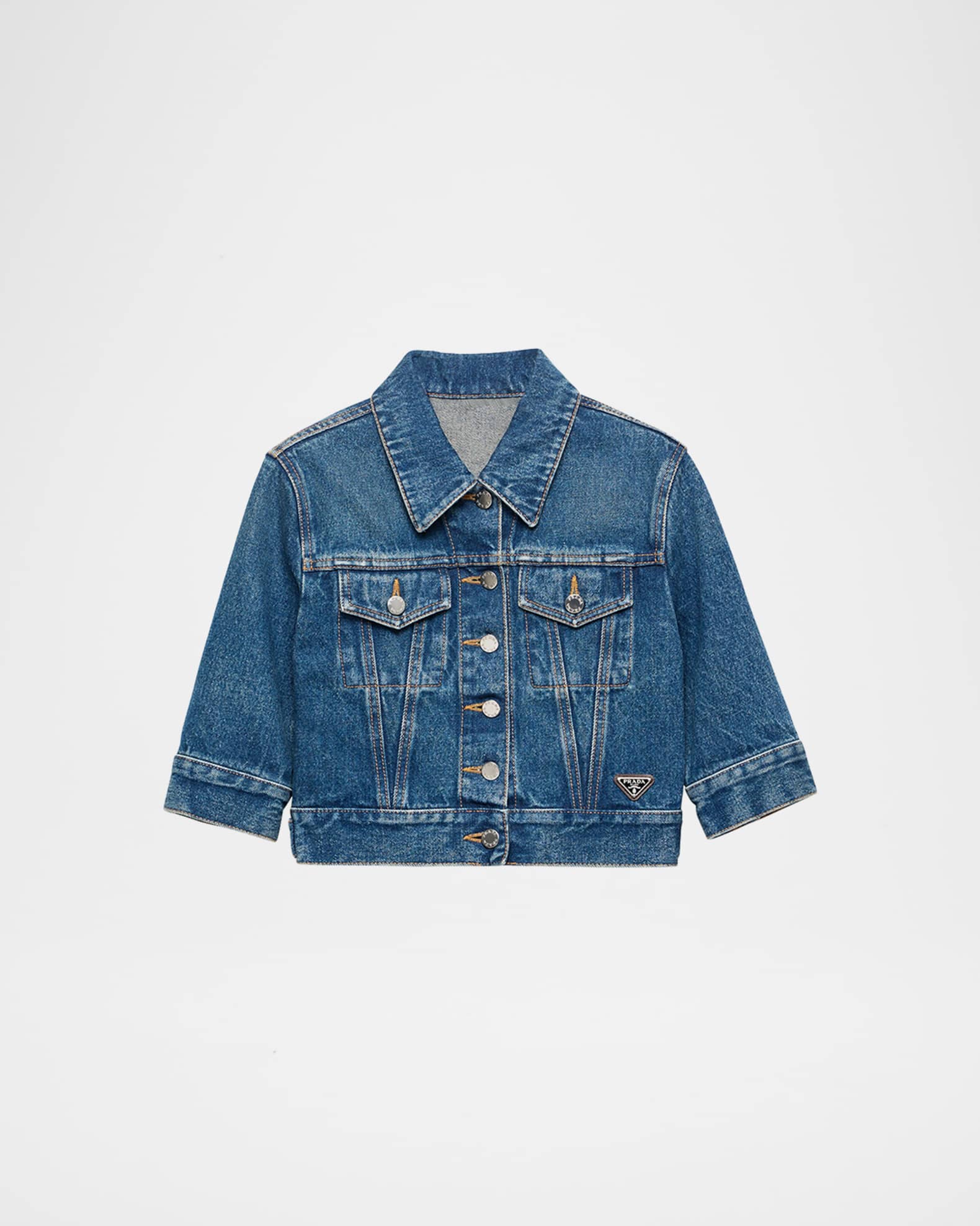 激安正規  Prada Denim Marcus Neiman | Jacket Cropped Short-Sleeve ジャケット・アウター