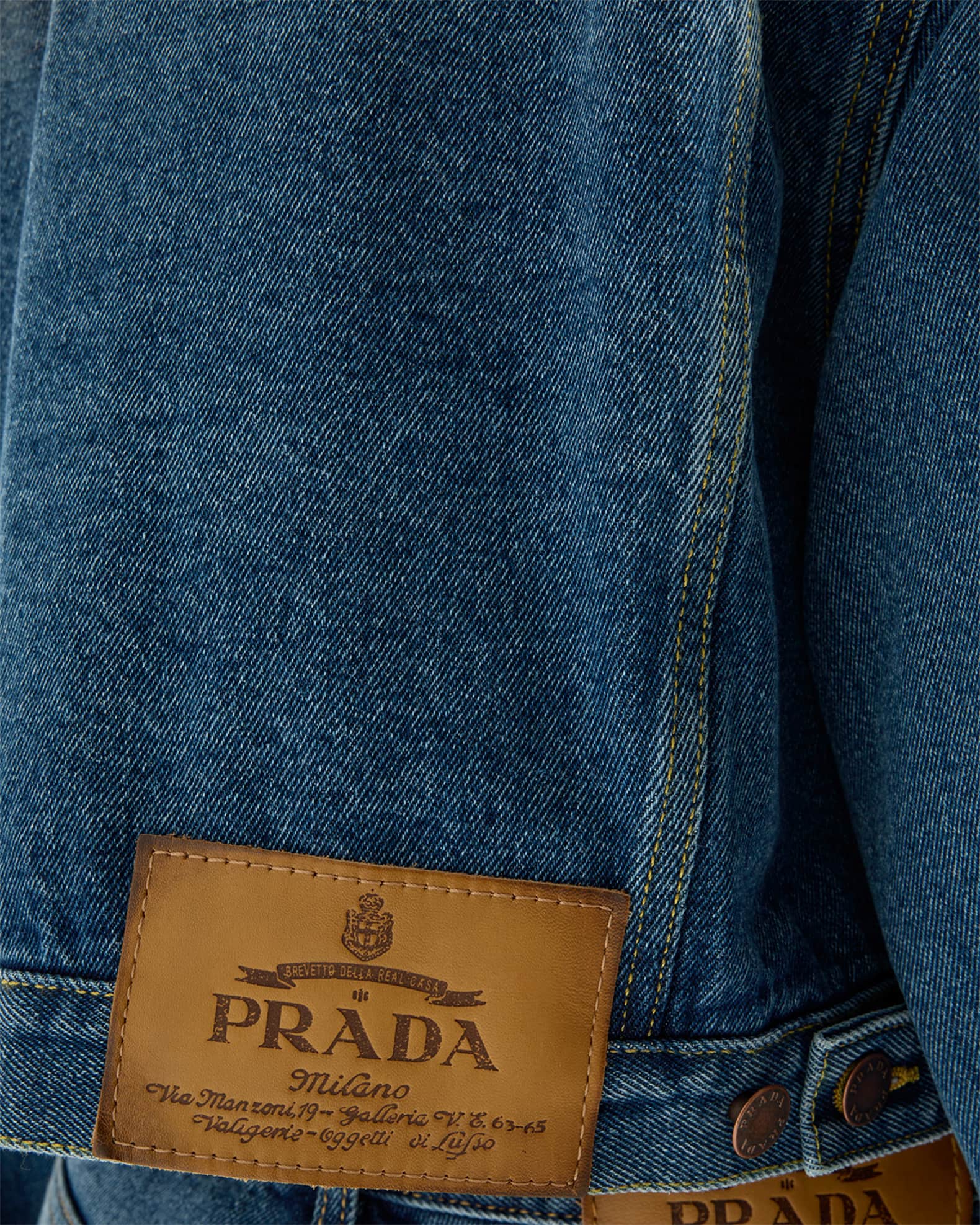 Prada Denim Blouson Jacket | Neiman Marcus
