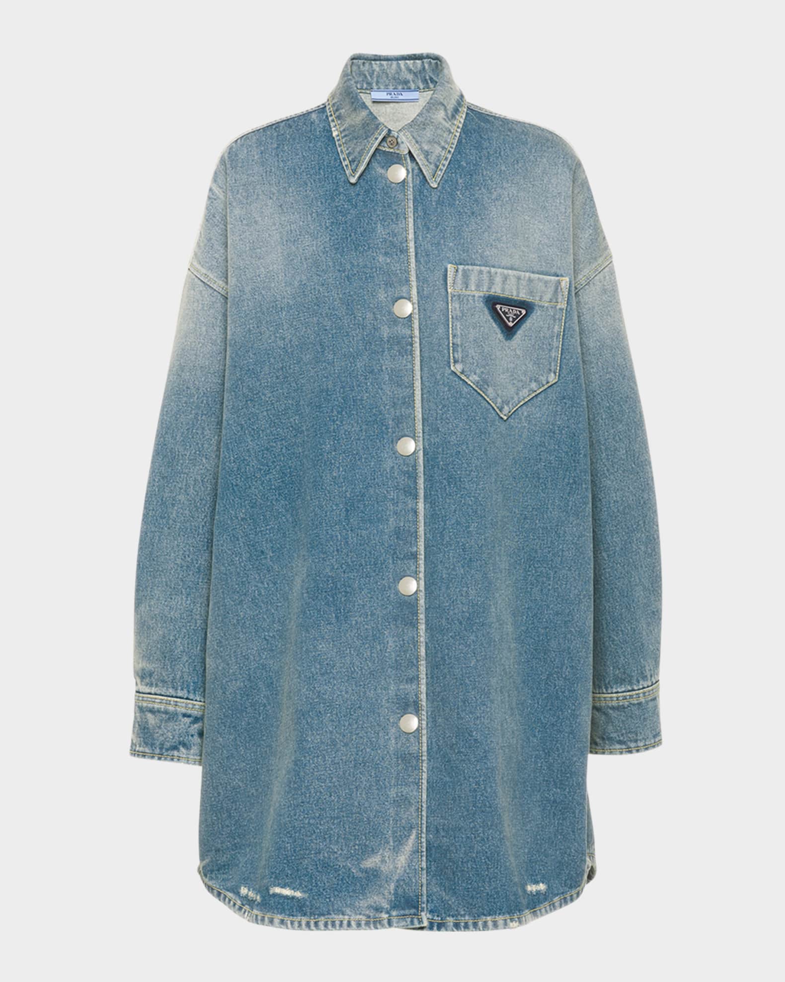 即納！最大半額！ Shirt Denim Organic Oversized Prada | Marcus Neiman Gジャン/デニムジャケット