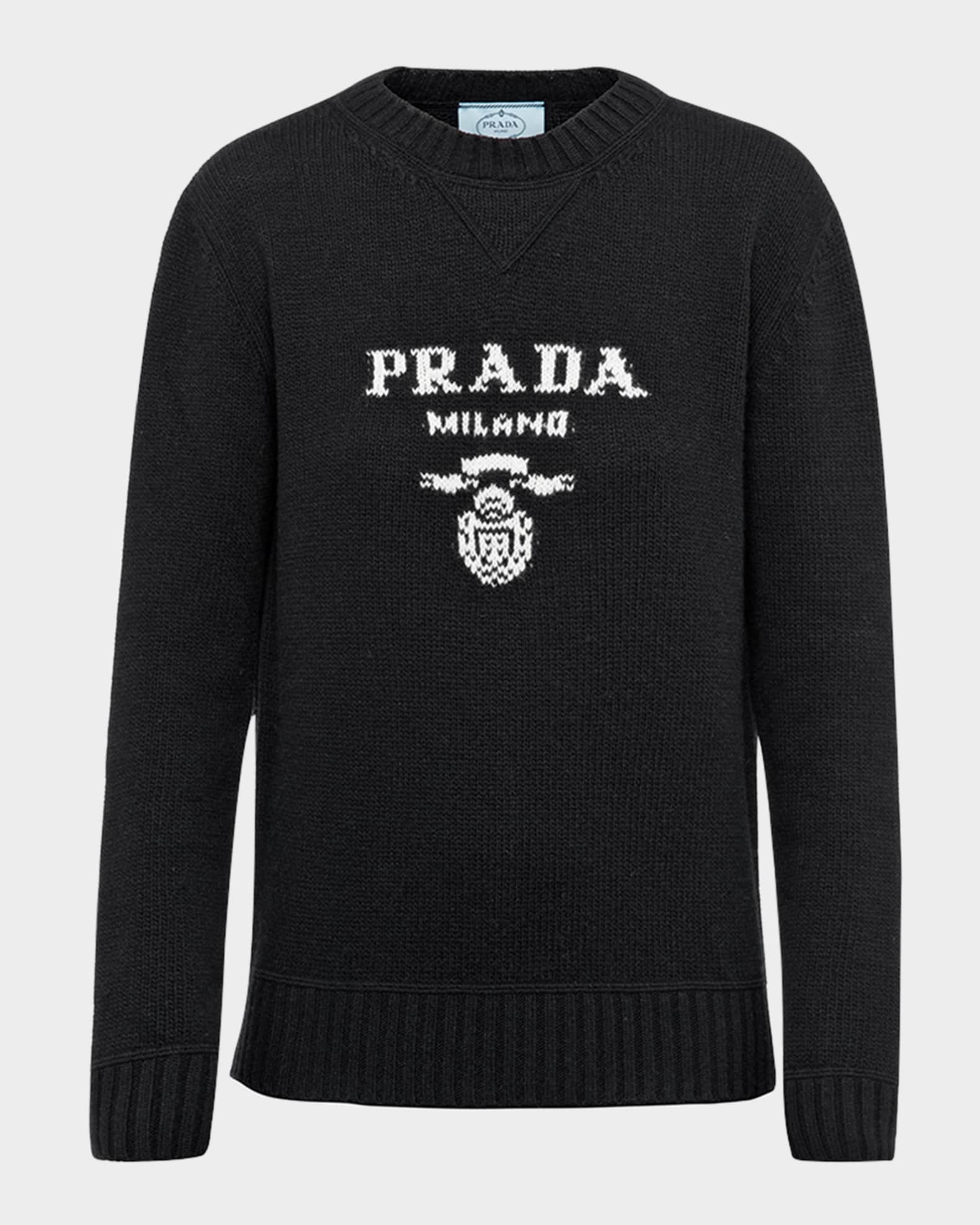 トップス PRADA Wool and cashmere crewneck sweater Prada Wool And Cashmere Crewneck Sweater | Saks Fifth Avenue
