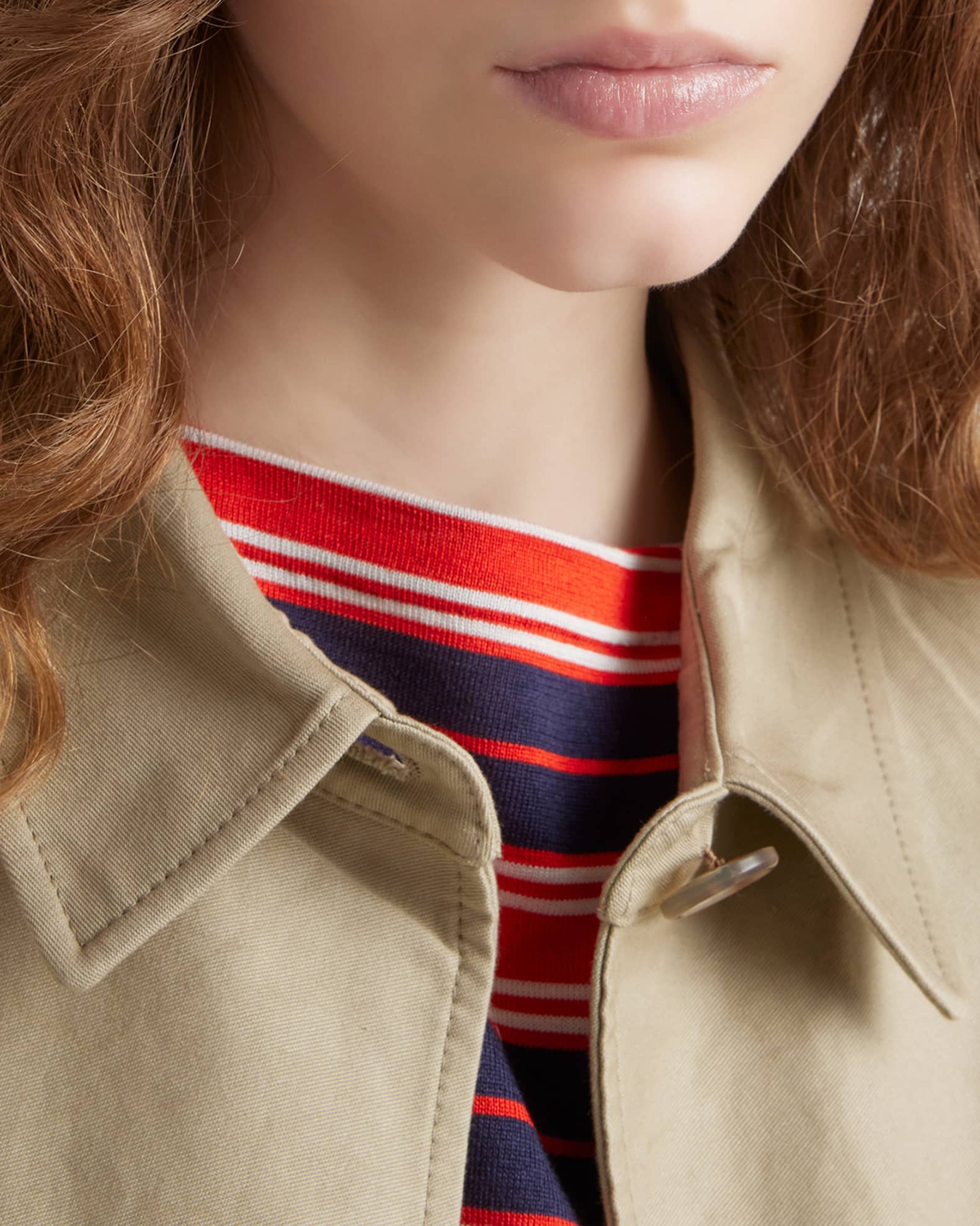 Prada Stripe Silk Boat-Neck Sweater | Neiman Marcus