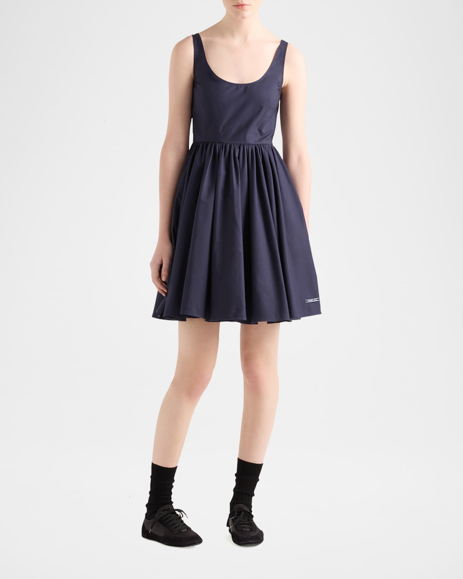 ワンピース PRADA Navy Blue Mesh Mini Dress Prada Navy Blue Mesh Mini Dress | italist