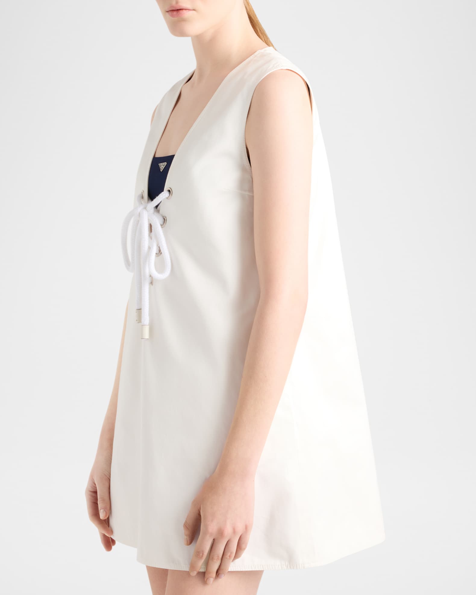 Prada Old Satin Shift Dress | Neiman Marcus