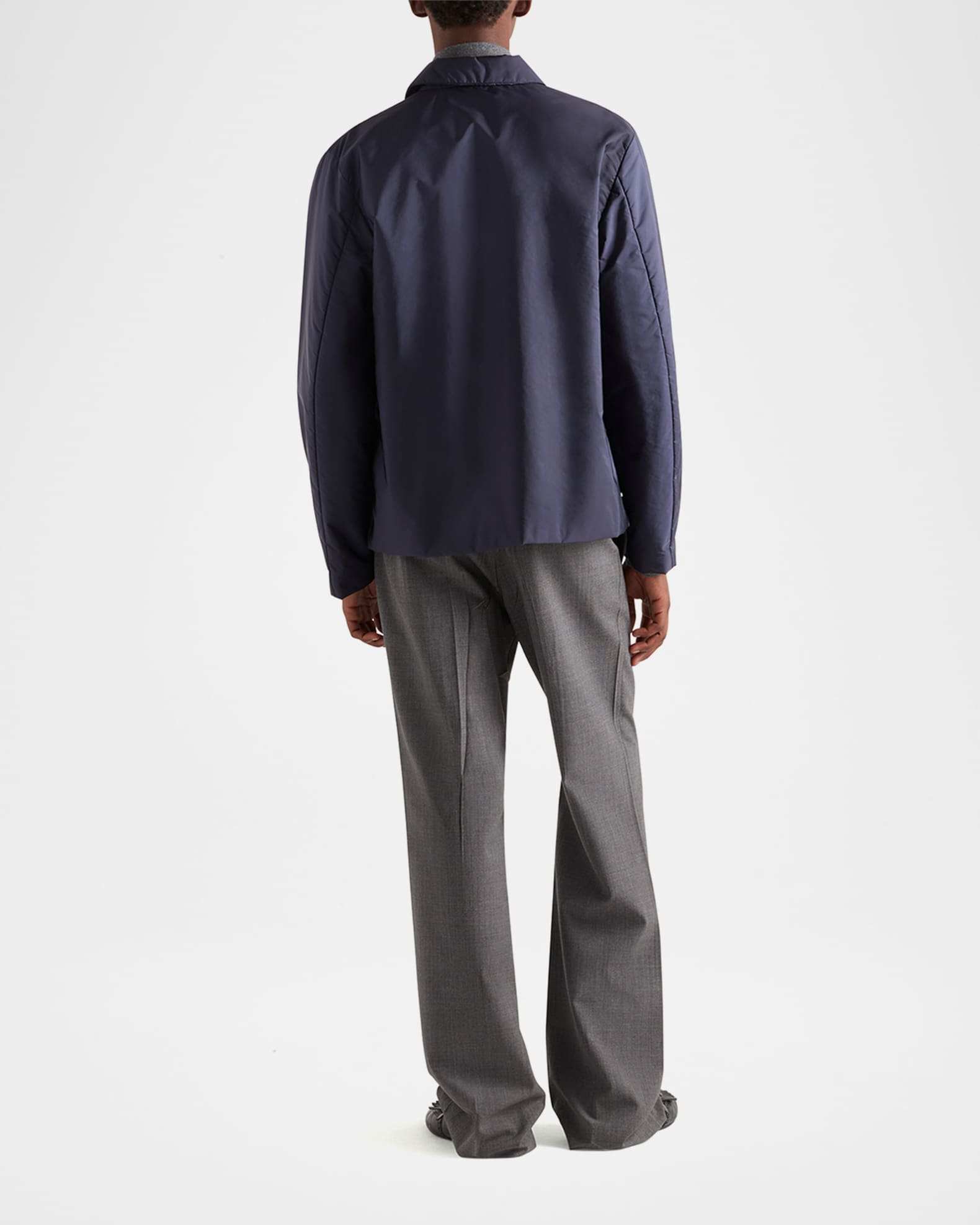 Prada Men's Re-Nylon Shirt Jacket | Neiman Marcus