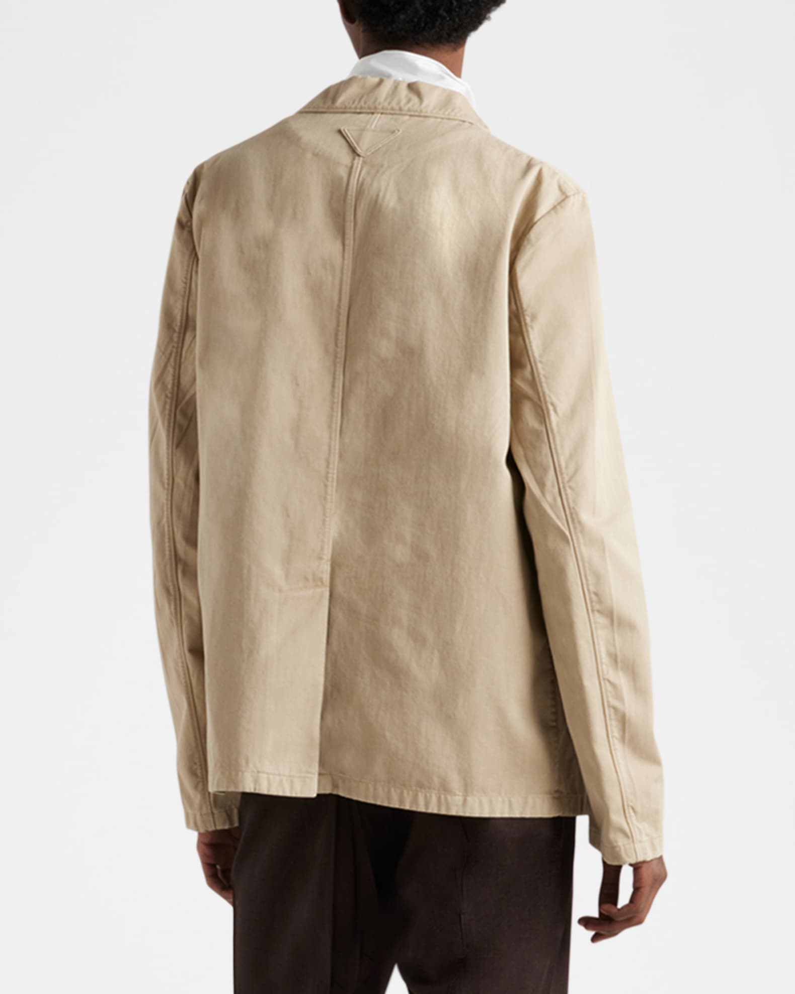 【PRADA】シングルブレスト コットン サマージャケット 44 Cord Single-breasted Cotton Jacket | PRADA