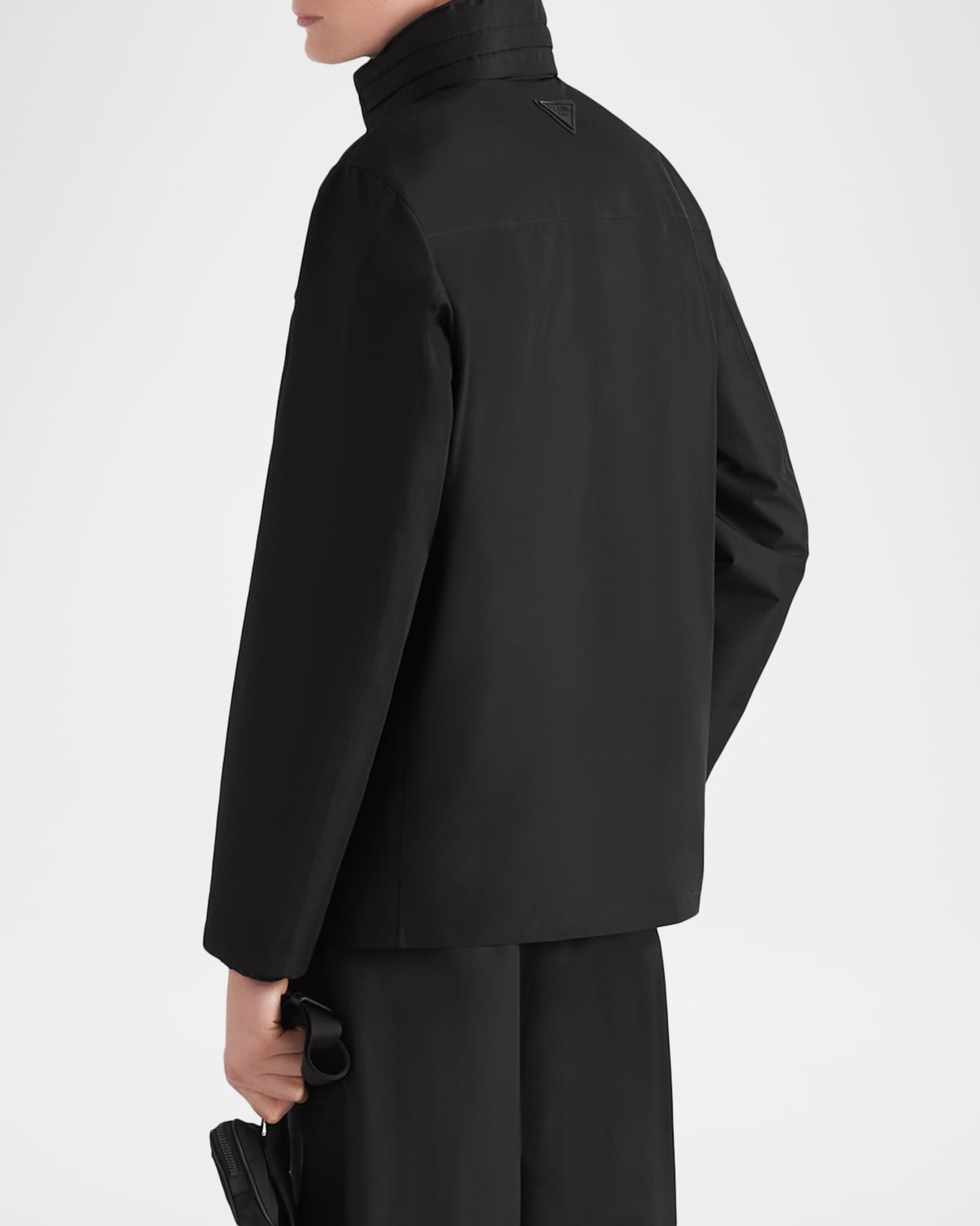 Prada Men's Technical Fabric Zip Blouson Jacket | Neiman Marcus