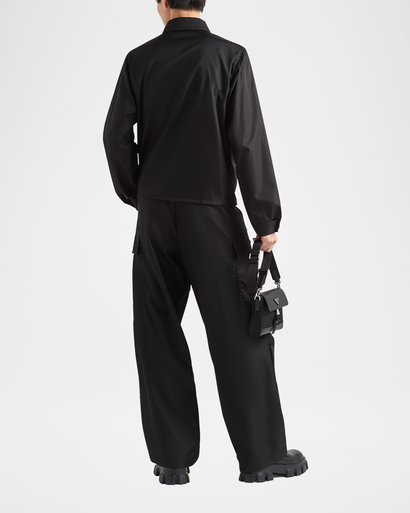 Prada Men's Re-Nylon Blouson Logo Jacket | Neiman Marcus
