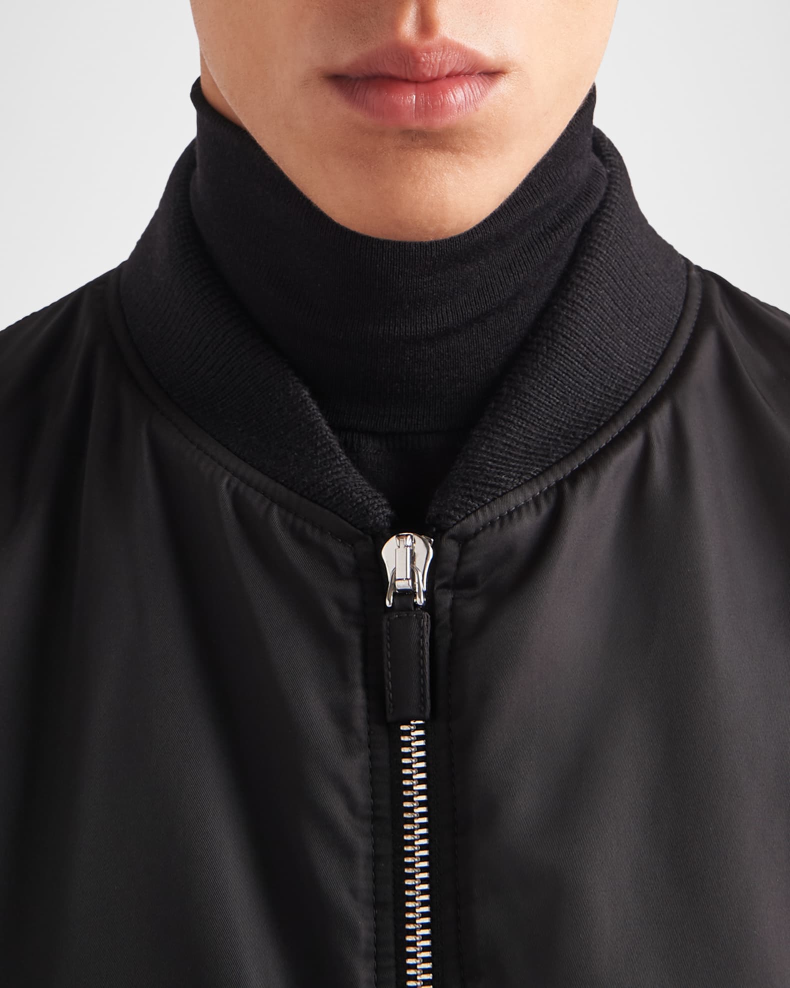 Prada Men's Re-Nylon Bomber Jacket | Neiman Marcus