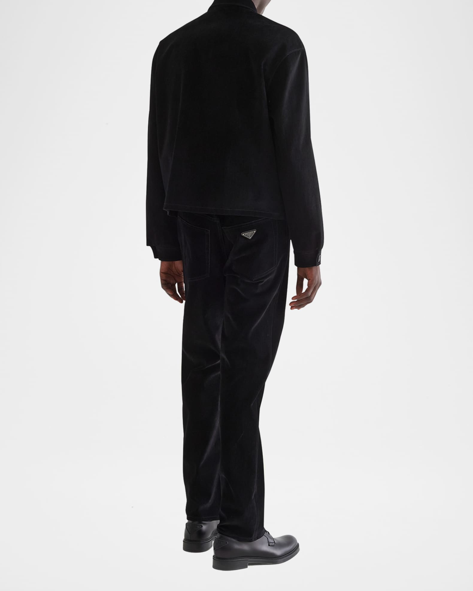 ジャケット PRADA | Velvet denim blouson jacket GFB296_12HO_F0557_S_222 Prada Velvet Denim Blouson Jacket | Saks Fifth Avenue