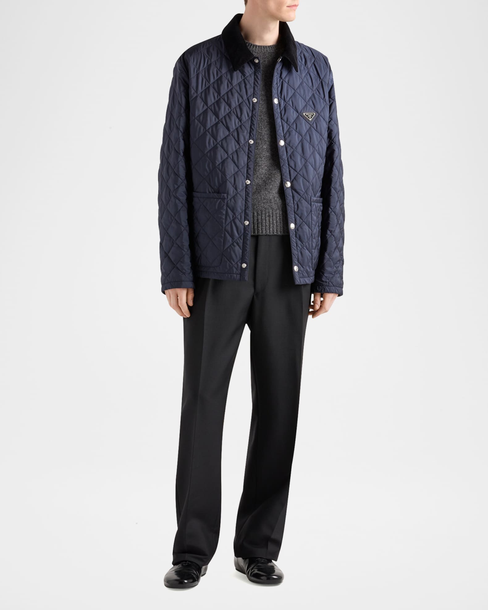 ジャケット PRADA BISCUIT RE-NYLON JACKET Prada Biscuit Re-nylon Jacket - Jackets - BeyondStyle