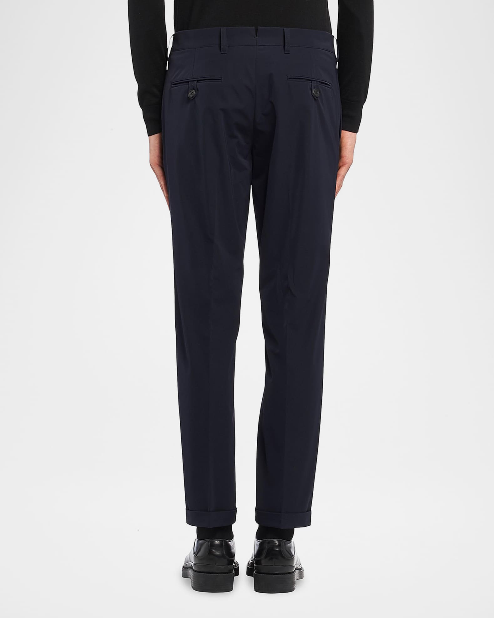 Prada Men's Light Stretch Techno Straight-Leg Trousers | Neiman Marcus