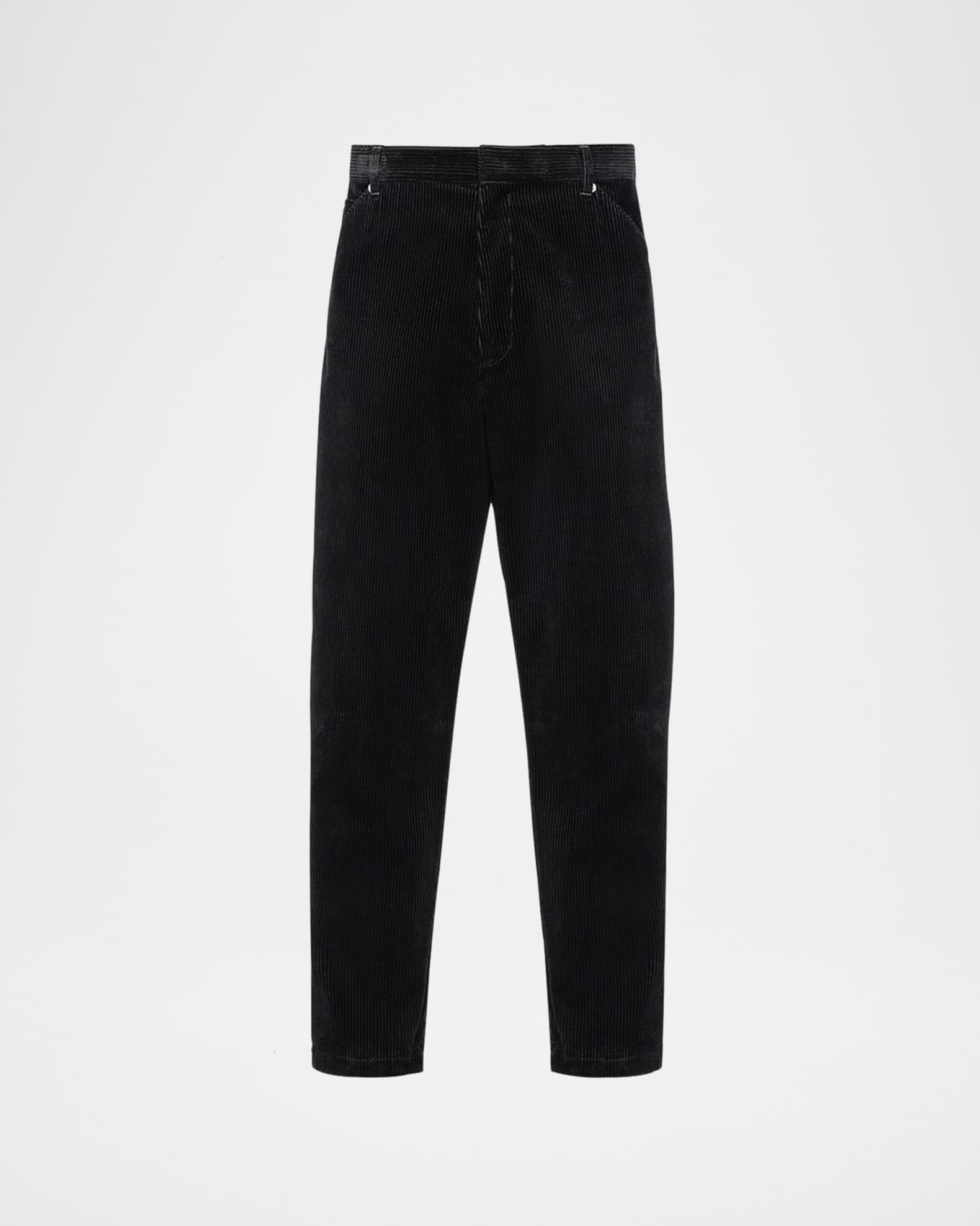 Prada Men's Corduroy Triangle Logo Pants | Neiman Marcus
