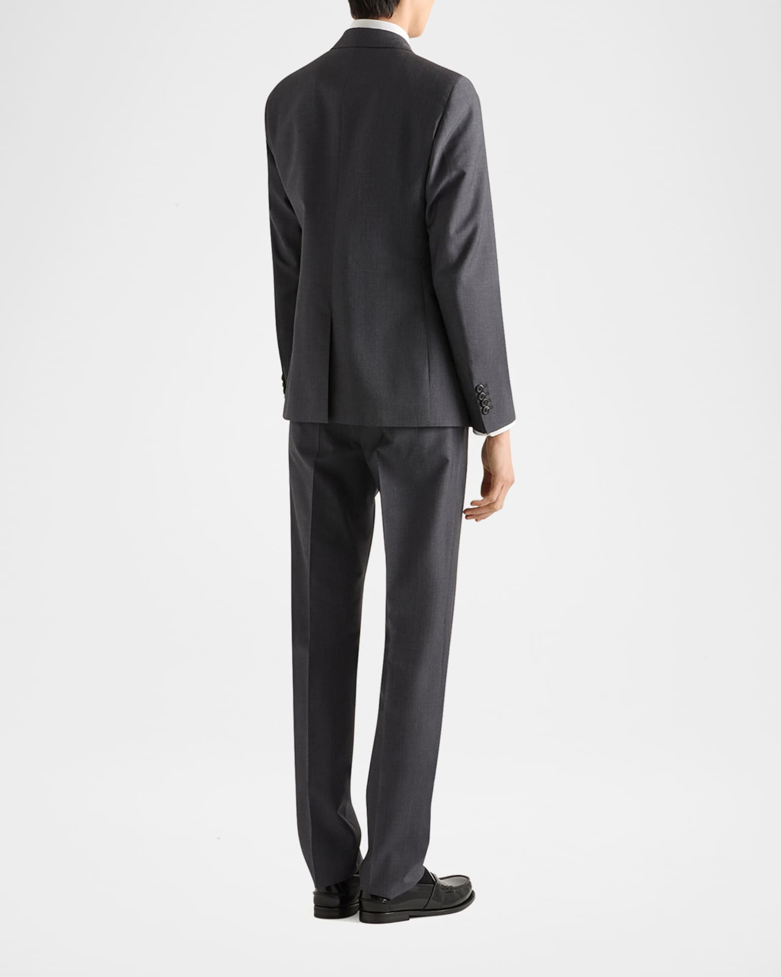 高級 PRADA スーツ モヘアウール 48R Prada Men's Mohair-Wool Solid Suit | Neiman Marcus